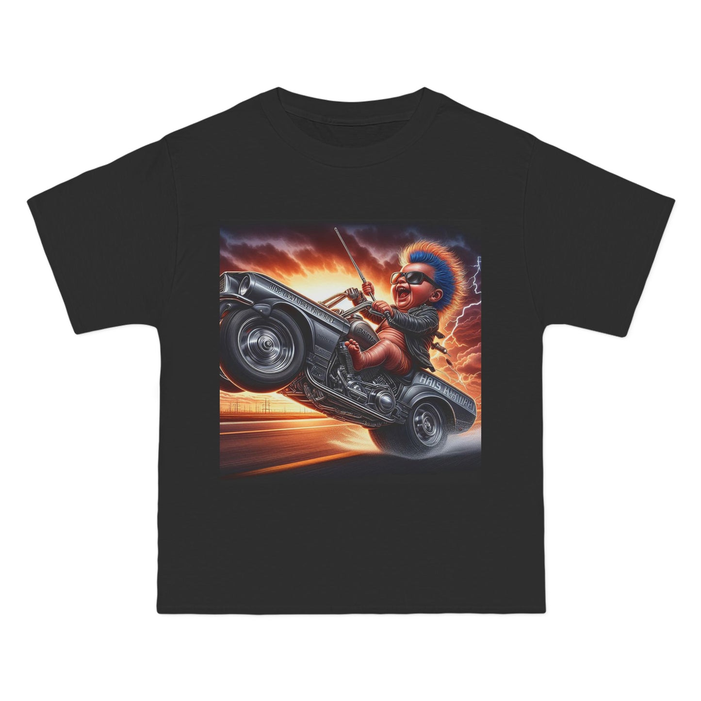 Crazy Baby Driving a Car T-Shirt — Funny Infant Driver Graphic Tee