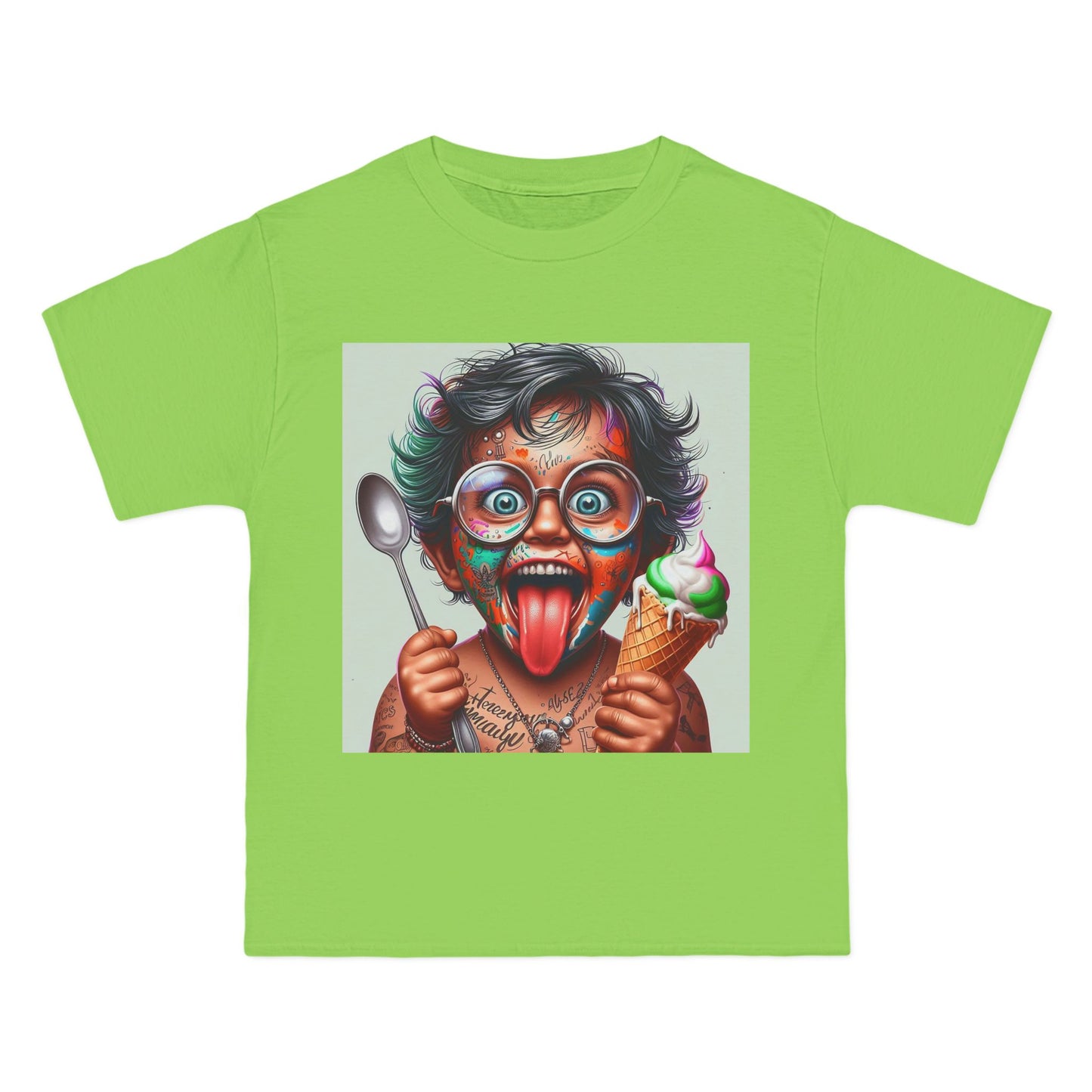 Crazy Baby Eating Ice Cream T-Shirt — Cute Funny Infant Graphic Tee