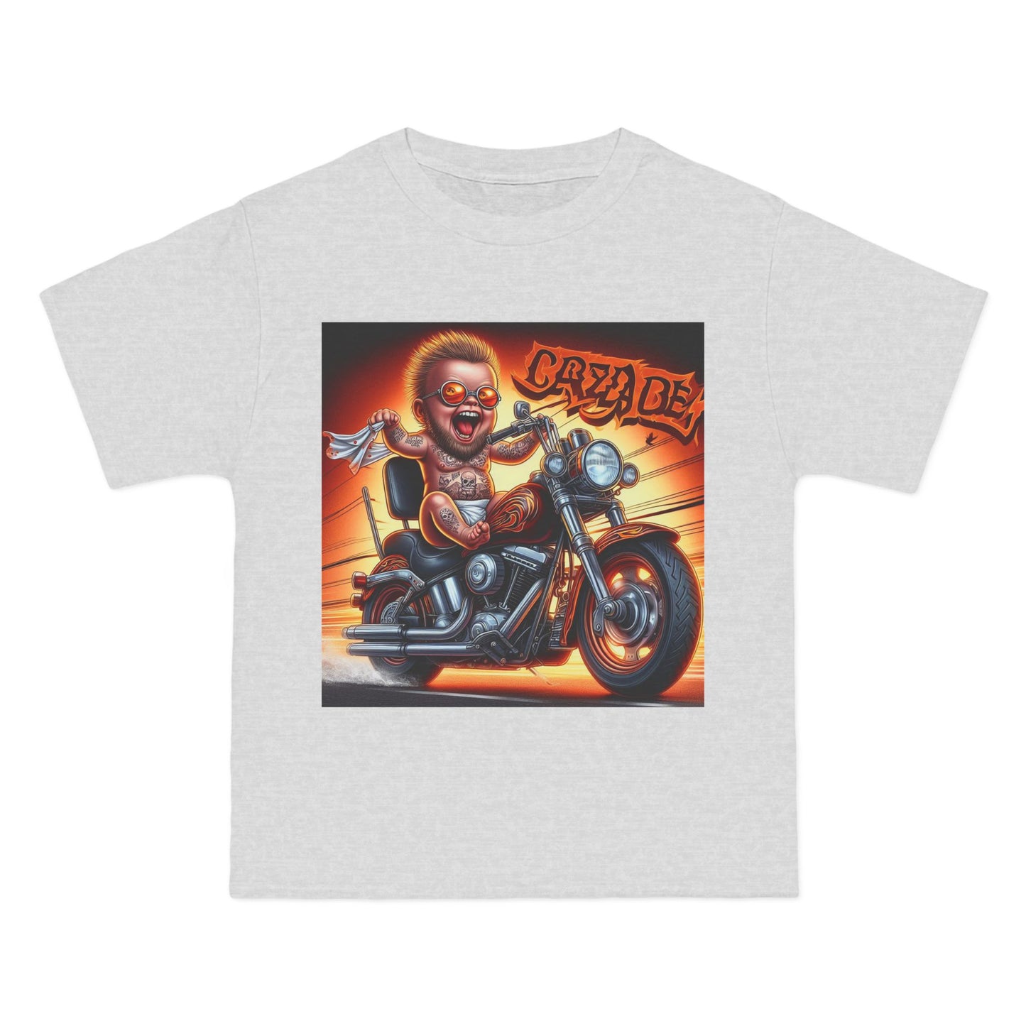 Crazy Baby Motorcycle T-Shirt — Retro Baby on Bike Tee