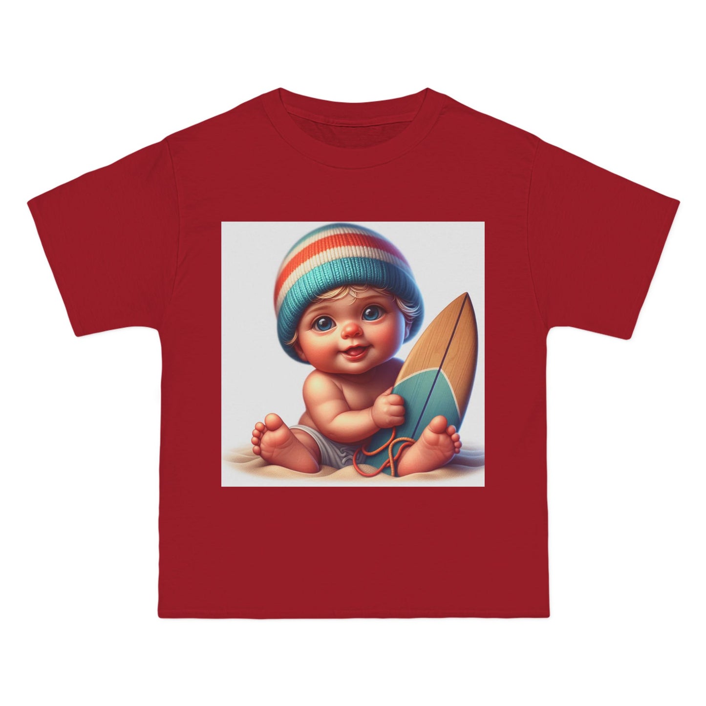 Funny Baby Surfing T-Shirt — Baby with Surfboard Graphic