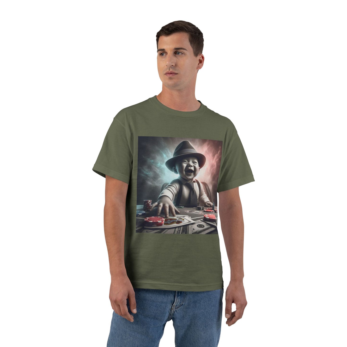 Funny Poker Baby T-Shirt — Cute Baby Playing Cards Design