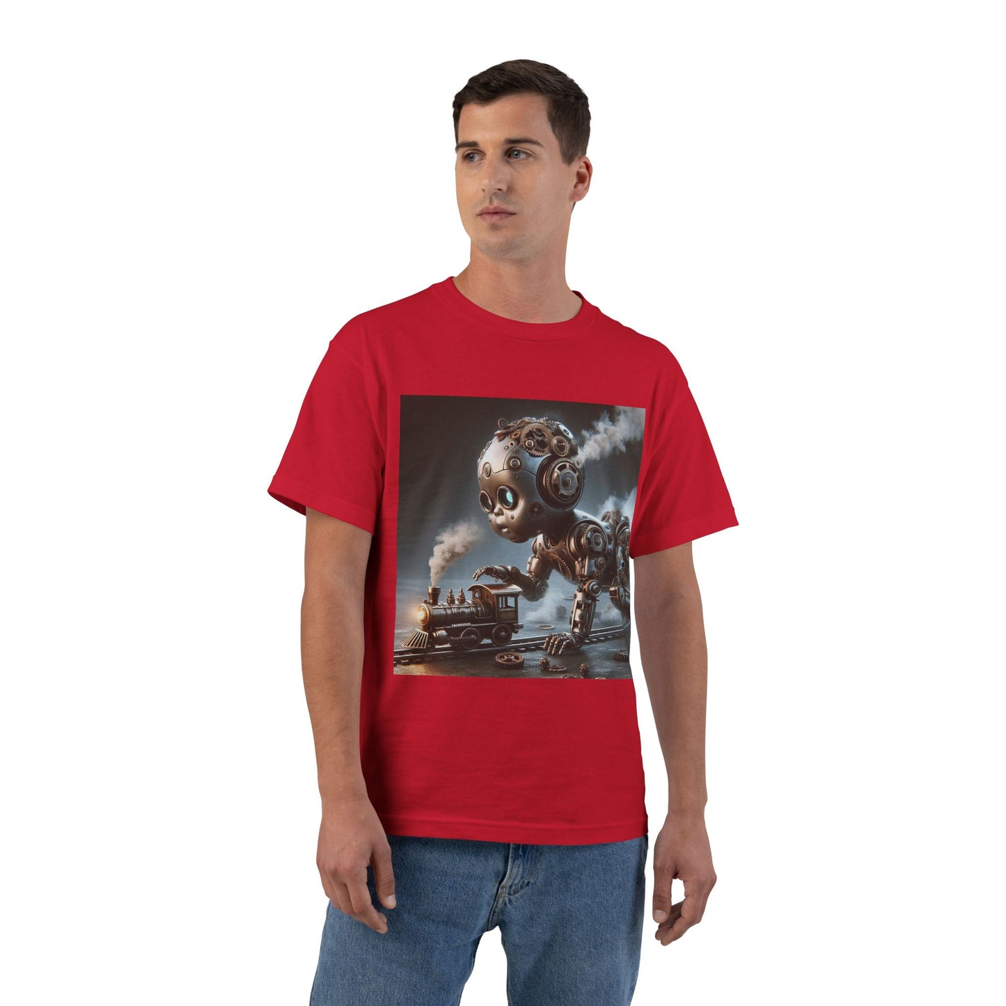 Steampunk Robot Baby T-Shirt — Funny Retro Mechanical Infant Tee