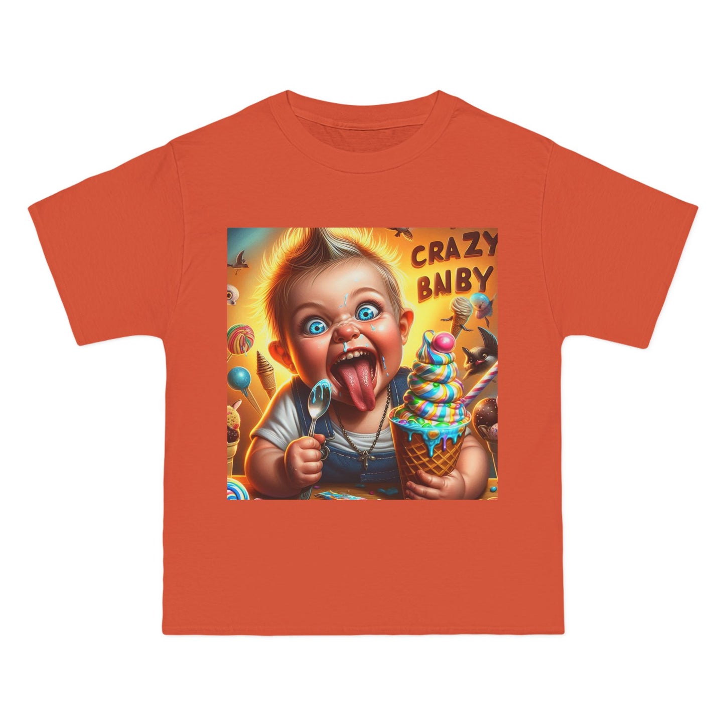 Crazy Baby Eating Ice Cream T-Shirt