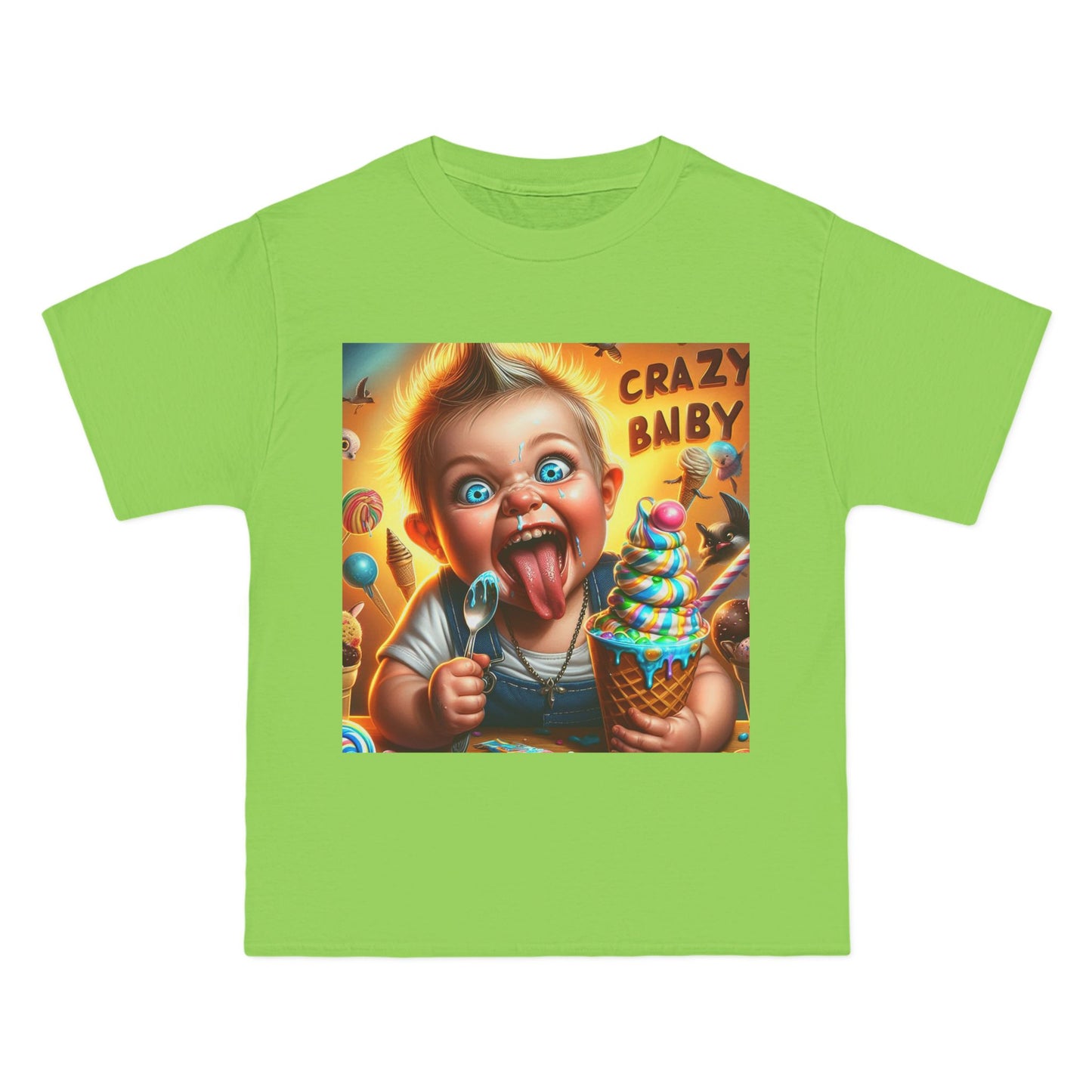 Crazy Baby Eating Ice Cream T-Shirt