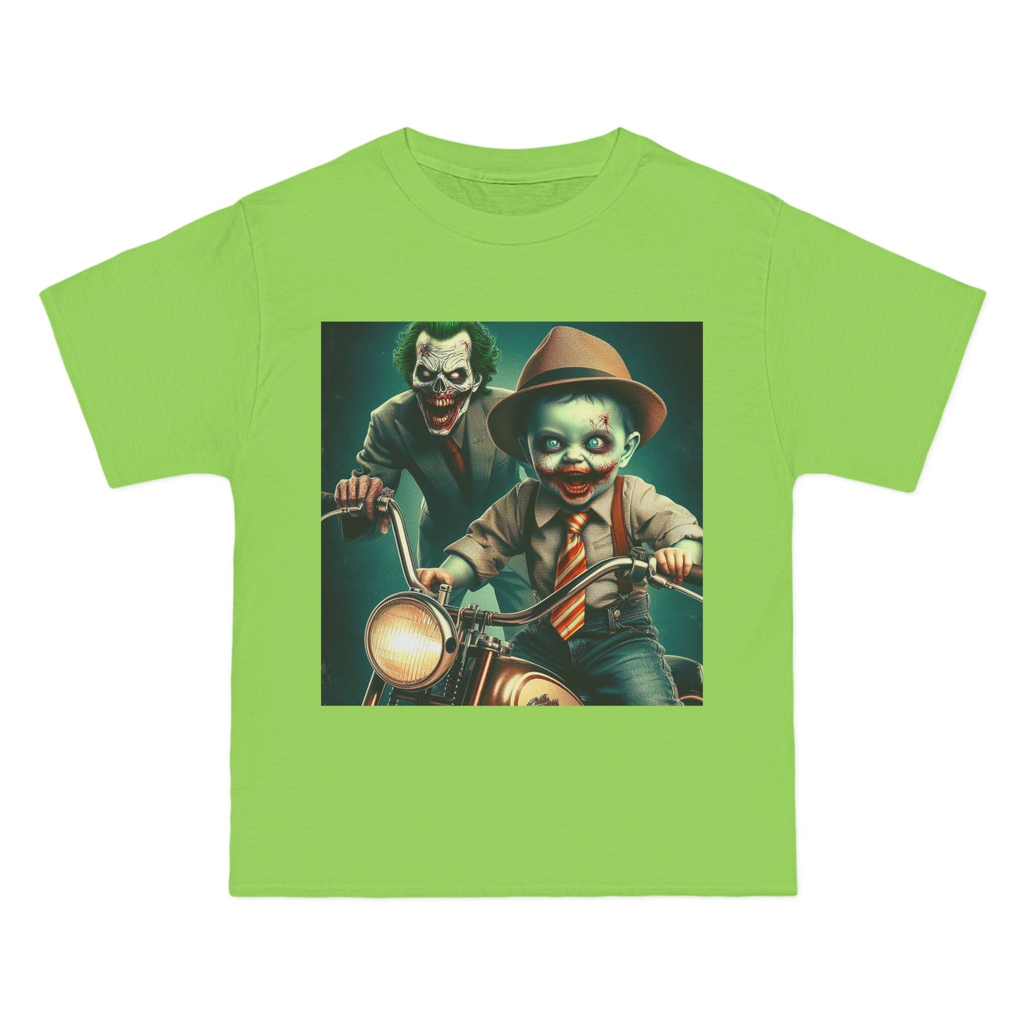 Zombie Joker Motorcycle T-Shirt — Biker Horror Graphic Tee