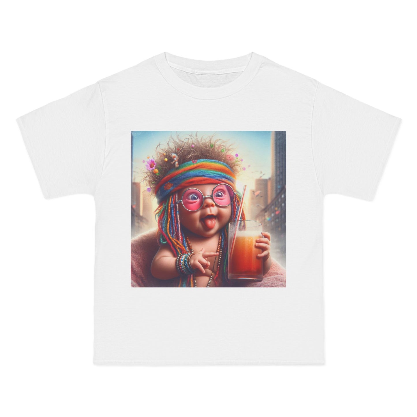 Funny Hippy Baby T-Shirt — Retro Hippie Infant Graphic Tee