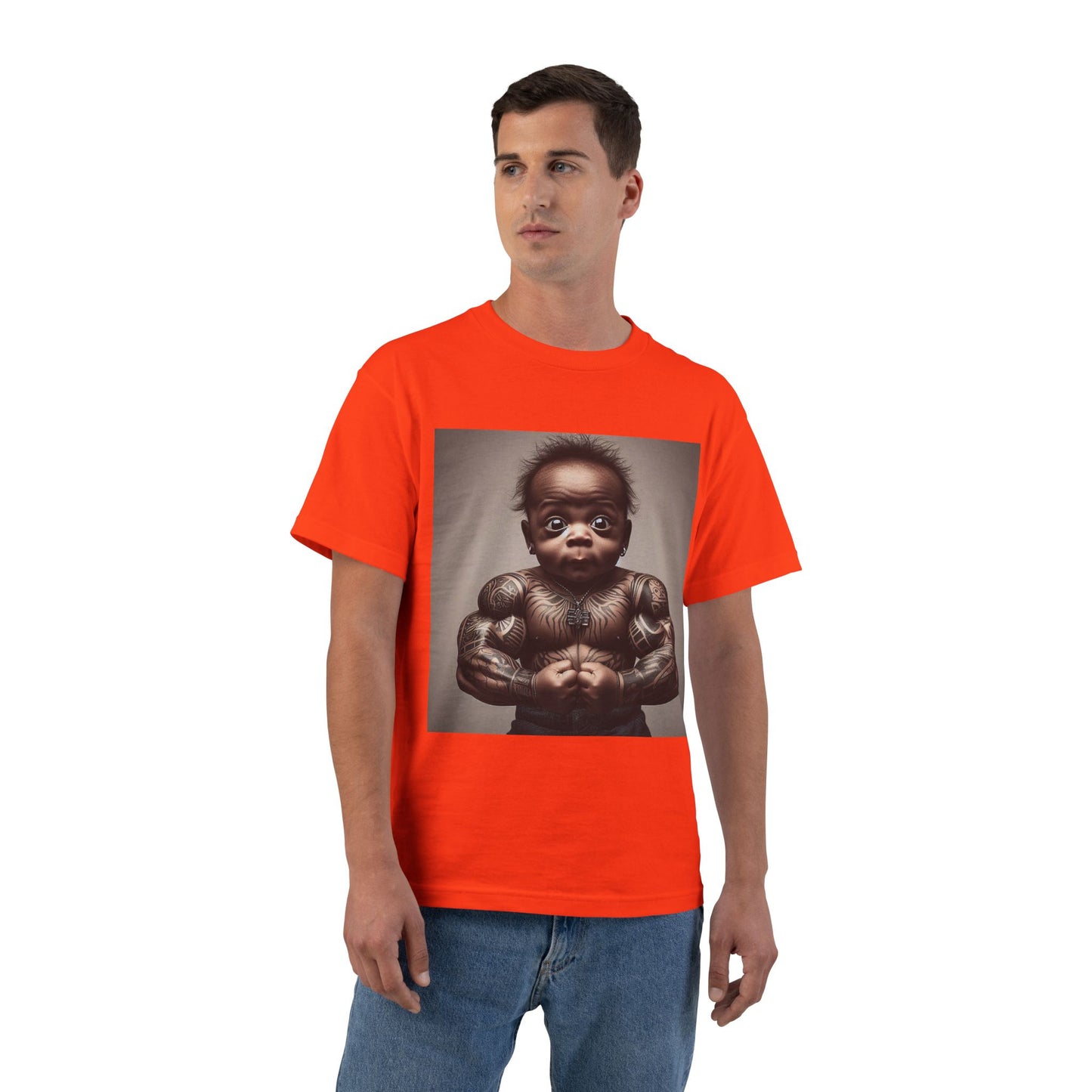Funny Muscle Baby T-Shirt — Cute Strong Baby Graphic Tee
