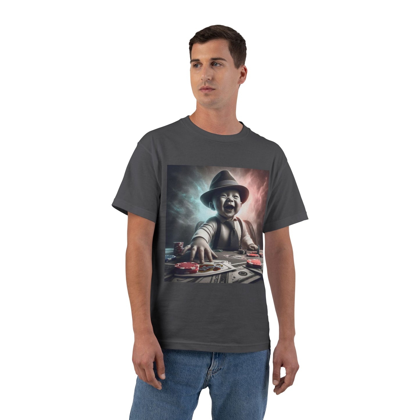 Funny Poker Baby T-Shirt — Cute Baby Playing Cards Design