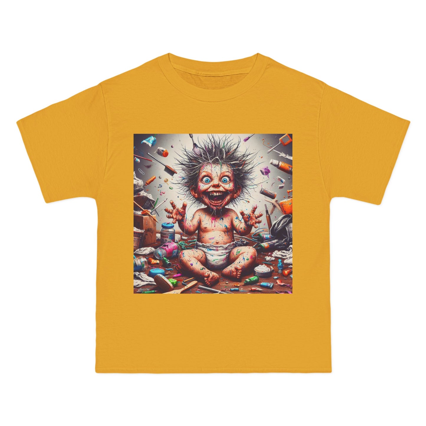 Crazy Baby Graphic T-Shirt — Playful Retro Baby Design