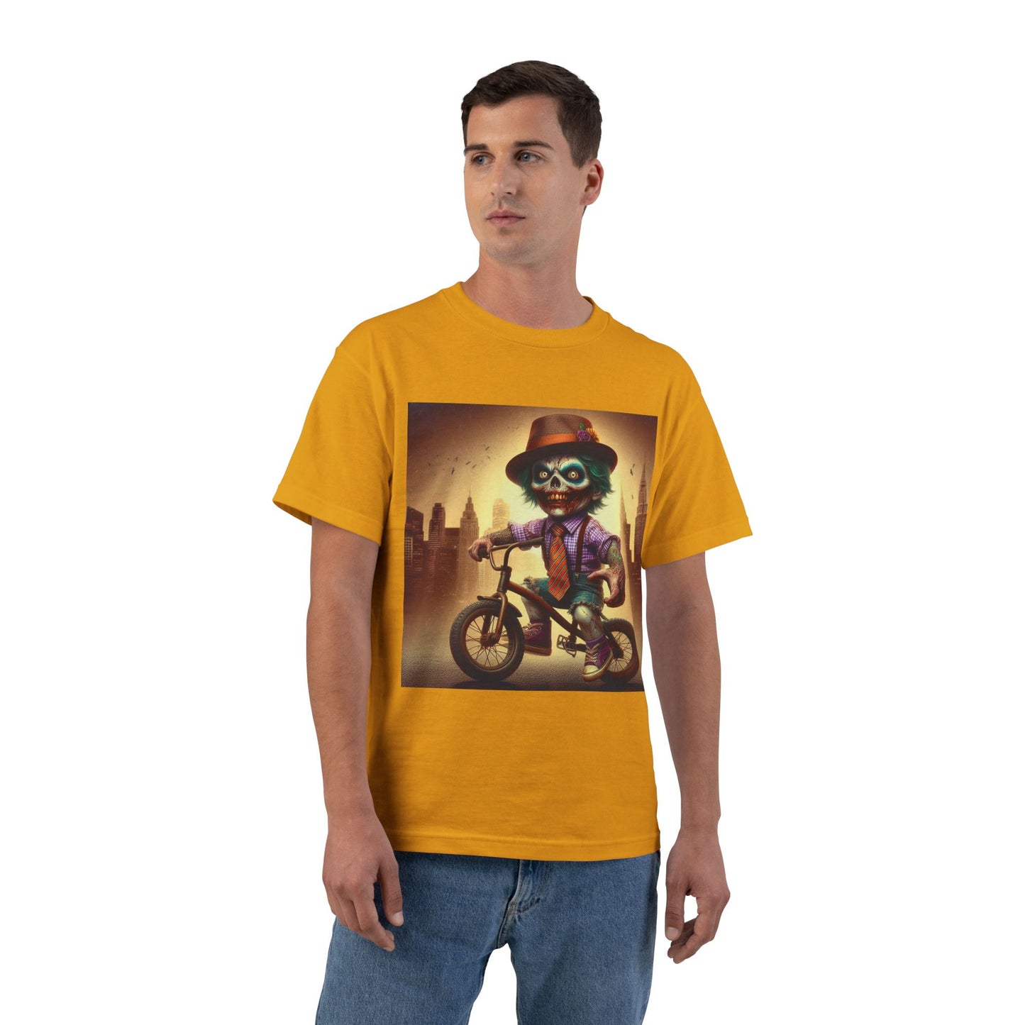 Zombie Bike T-Shirt — Spooky Biker Graphic Tee