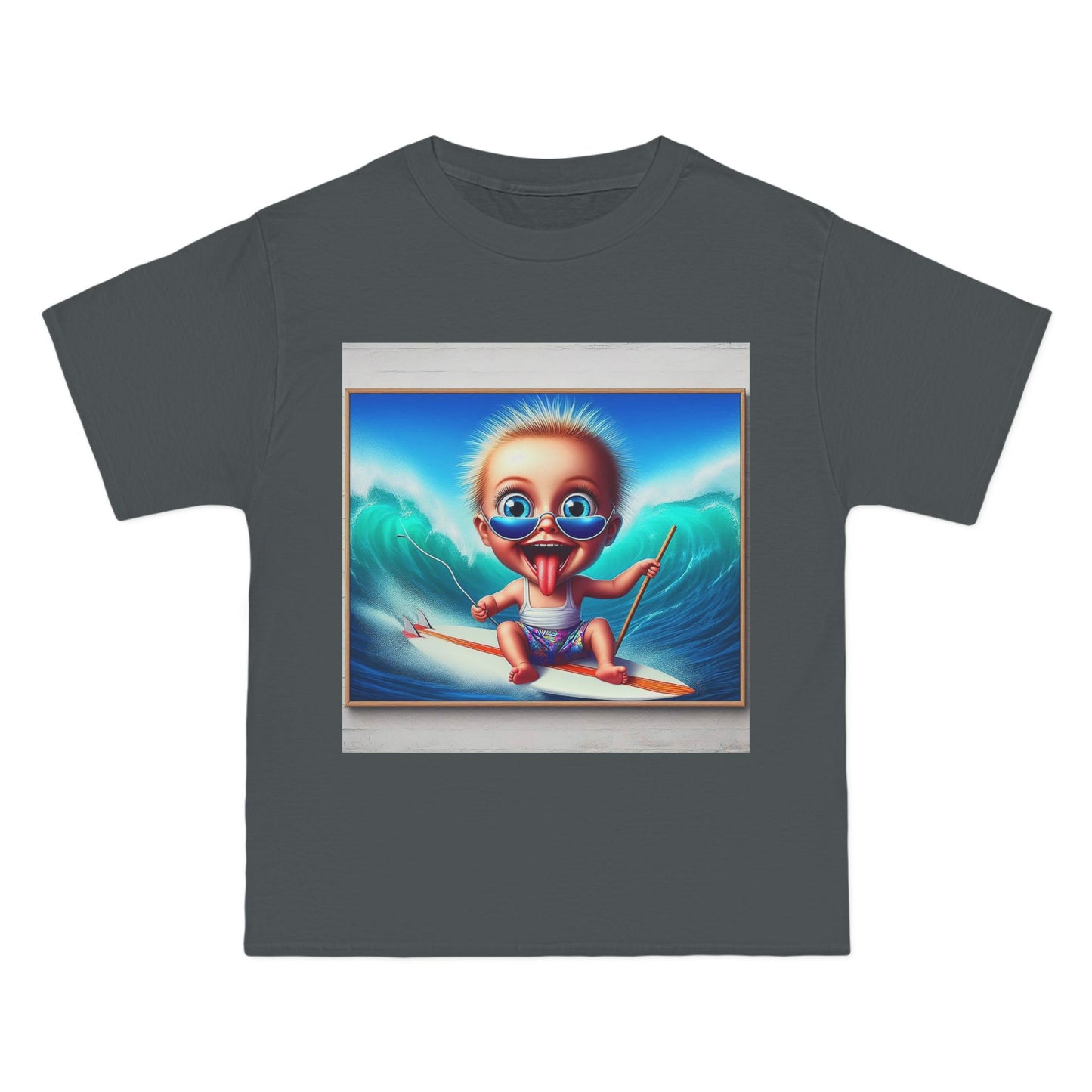 Crazy Surfer Baby T-Shirt — Retro Surf Graphic Tee for Kids