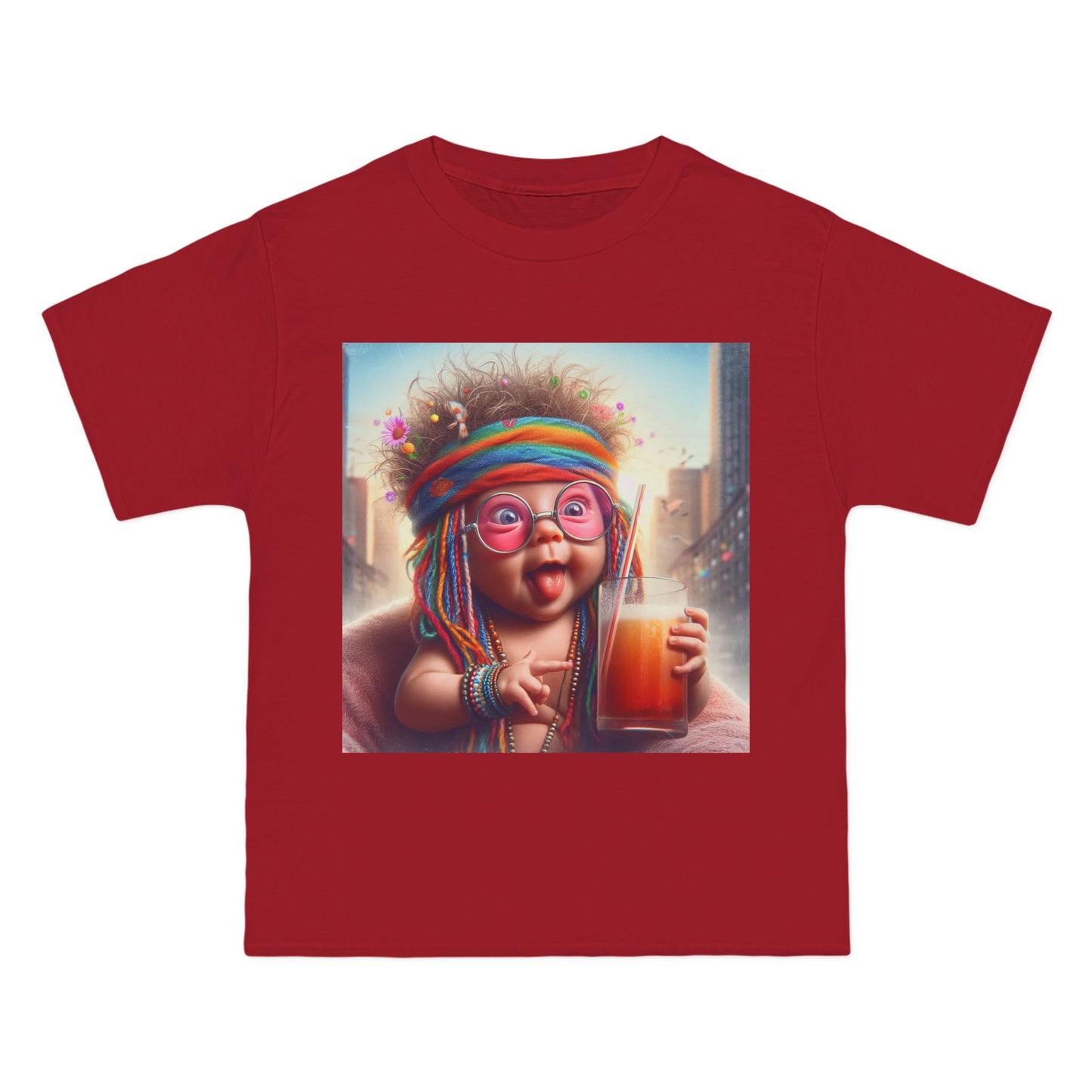 Funny Hippy Baby T-Shirt — Retro Hippie Infant Graphic Tee