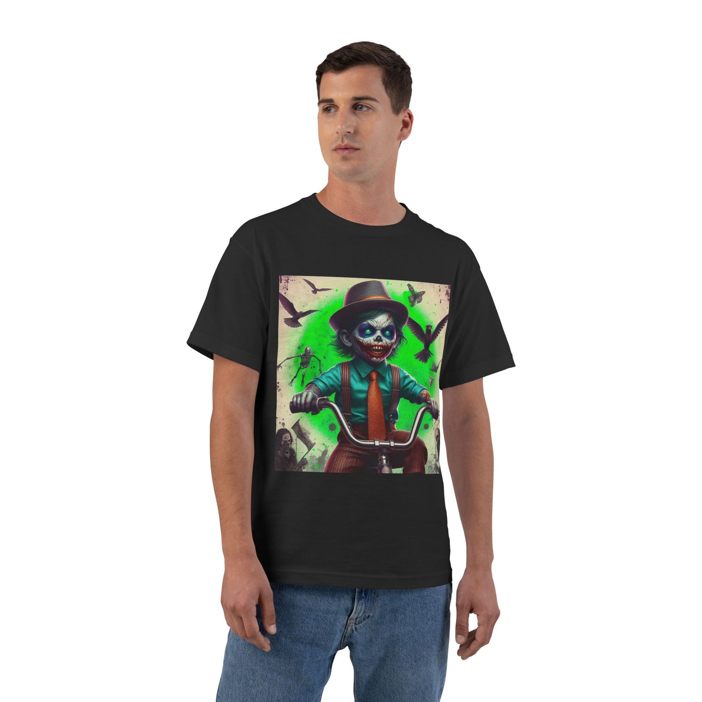 Zombie Bike T-Shirt — Spooky Biker Graphic Tee