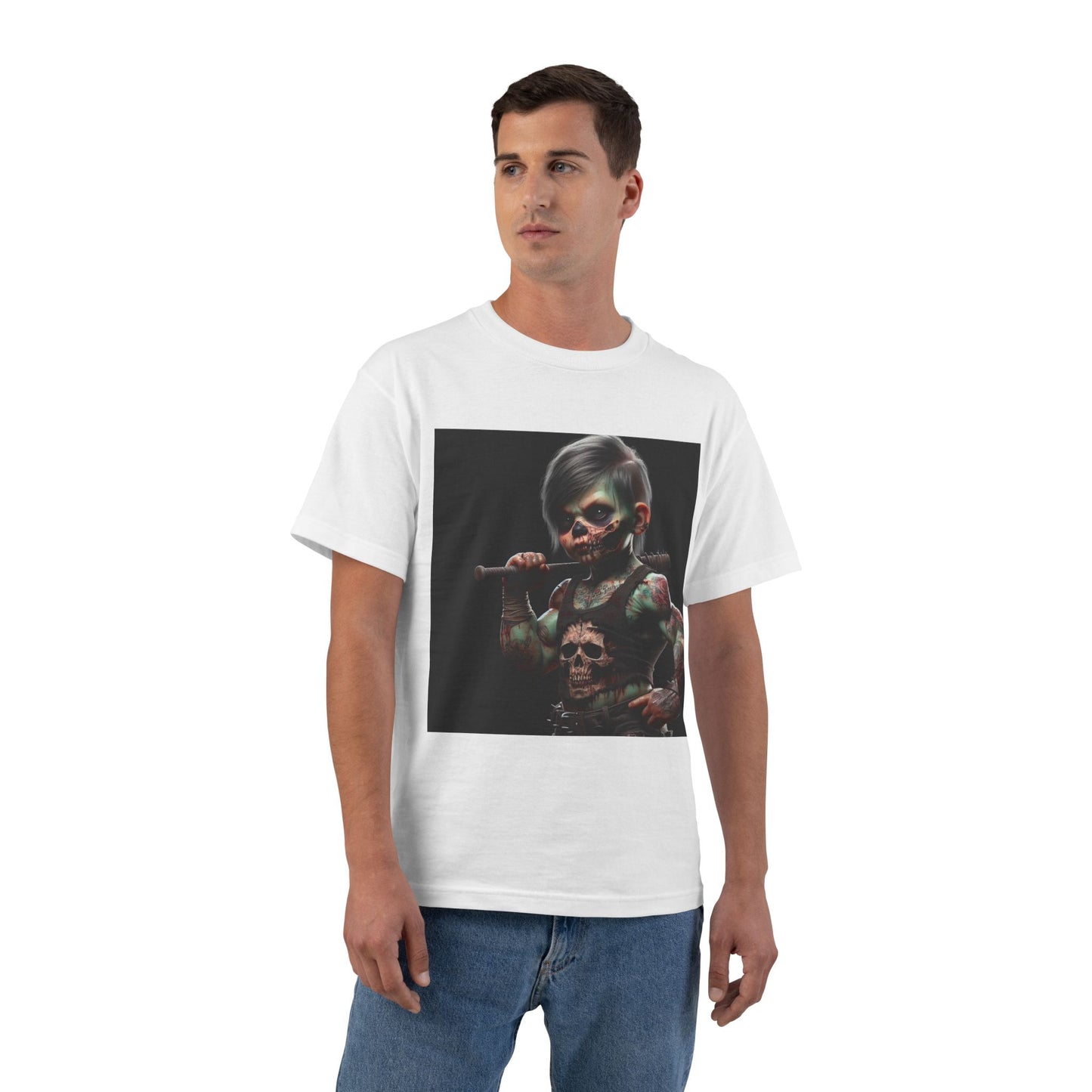 Zombie Muscle Baby T-Shirt — Cute Scary Infant Zombie Design