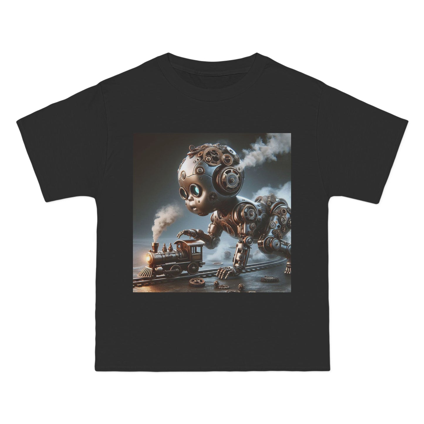 Steampunk Robot Baby T-Shirt — Funny Retro Mechanical Infant Tee