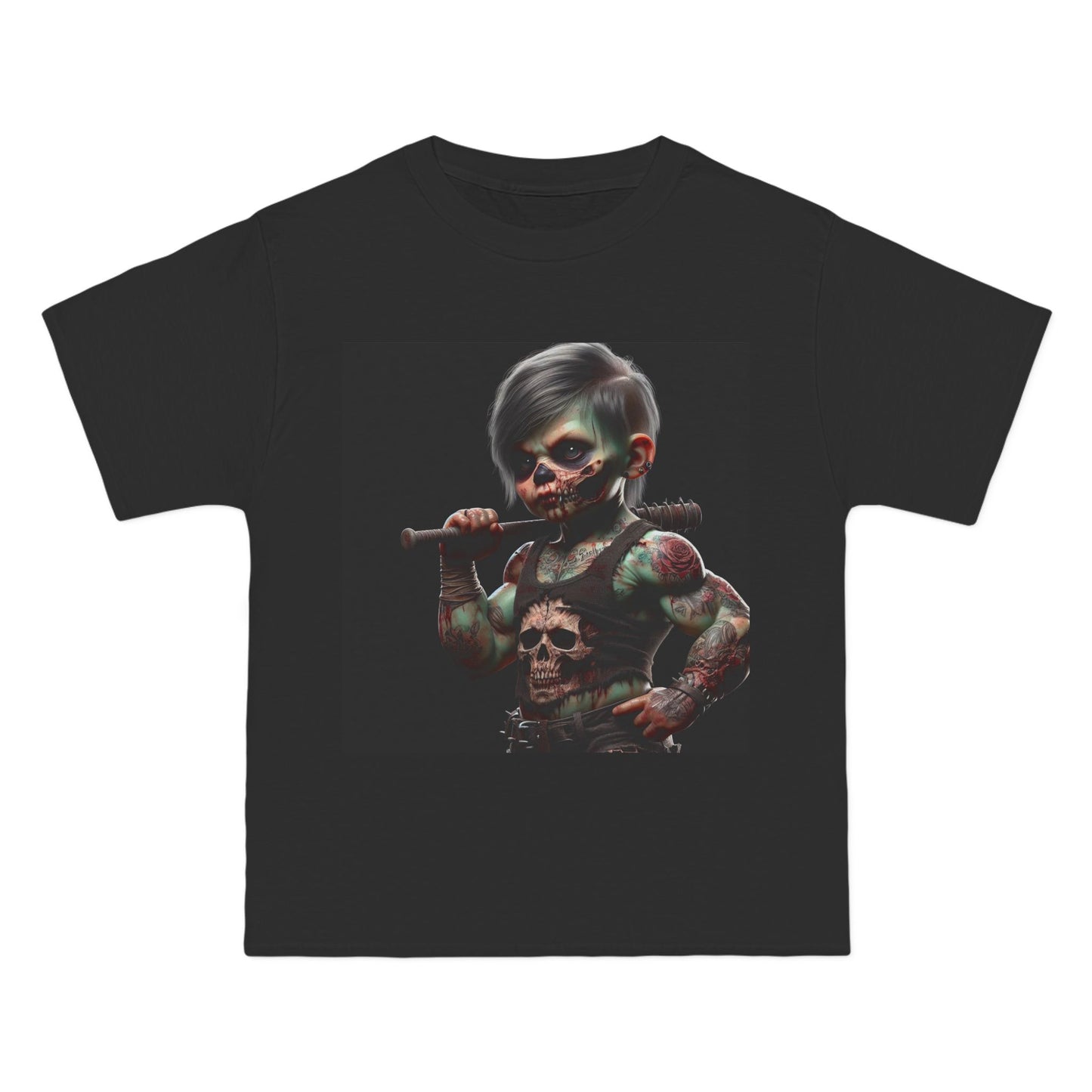 Zombie Muscle Baby T-Shirt — Cute Scary Infant Zombie Design