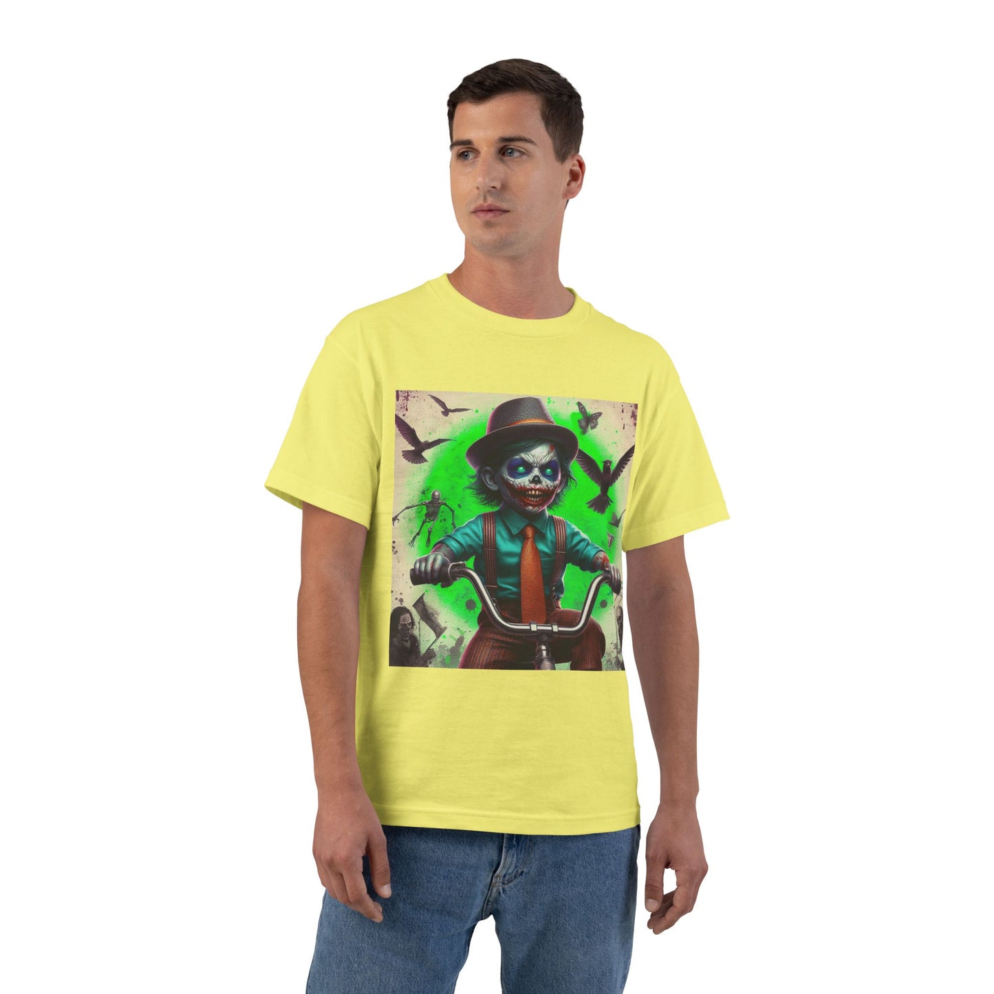 Zombie Bike T-Shirt — Spooky Biker Graphic Tee