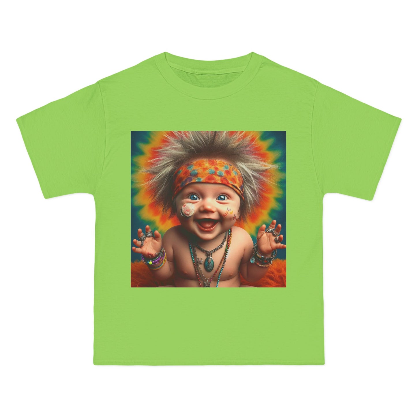 Hippie Baby Graphic T-Shirt — Funny Retro Tie-Dye Baby Design