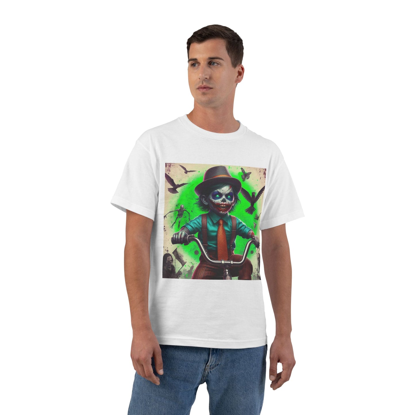 Zombie Bike T-Shirt — Spooky Biker Graphic Tee