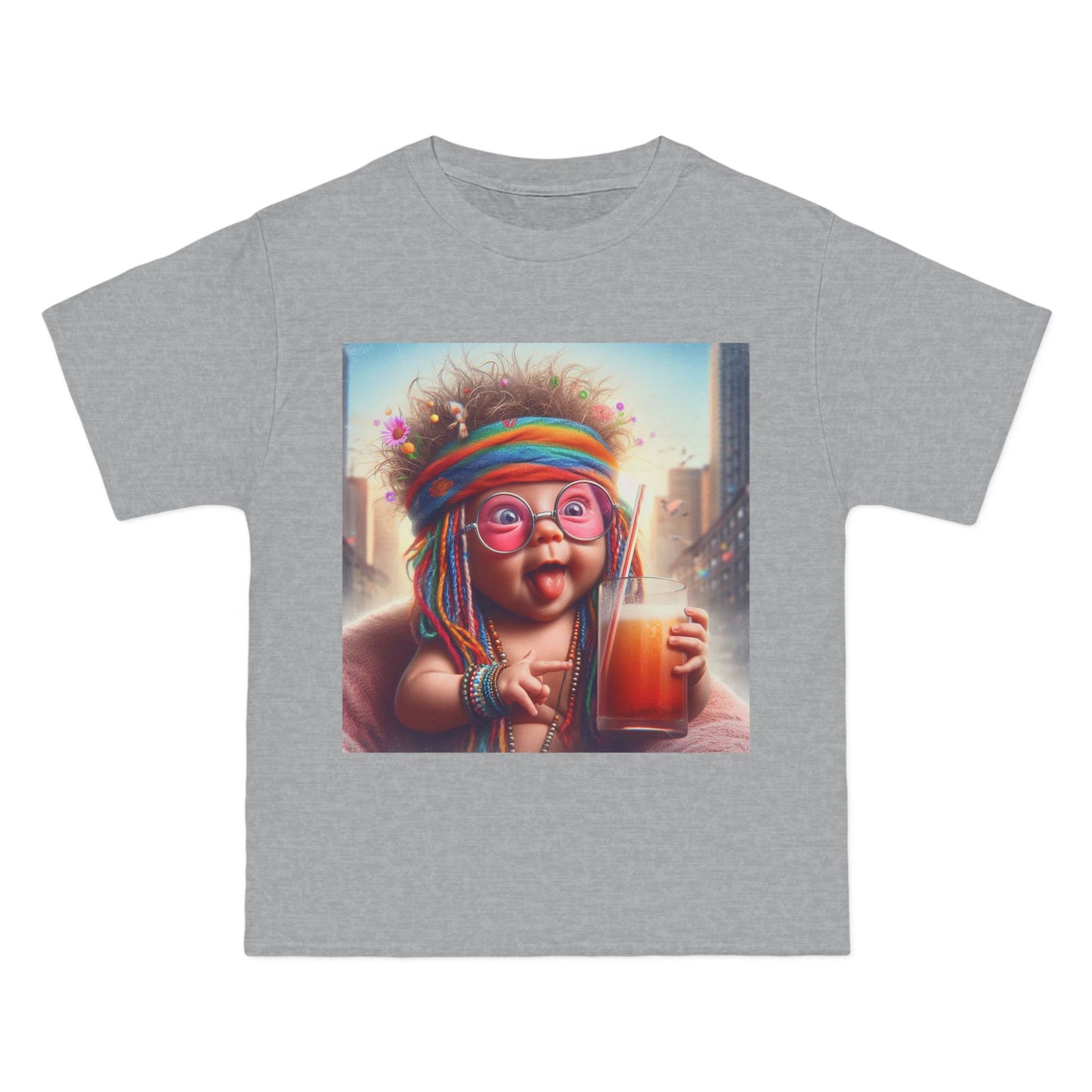 Funny Hippy Baby T-Shirt — Retro Hippie Infant Graphic Tee