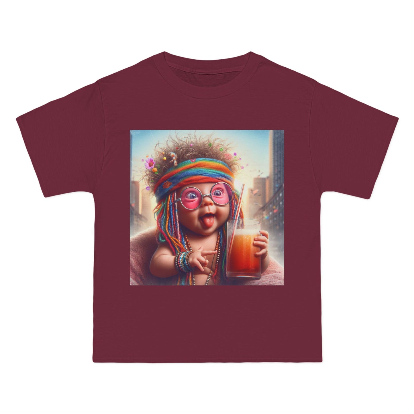 Funny Hippy Baby T-Shirt — Retro Hippie Infant Graphic Tee