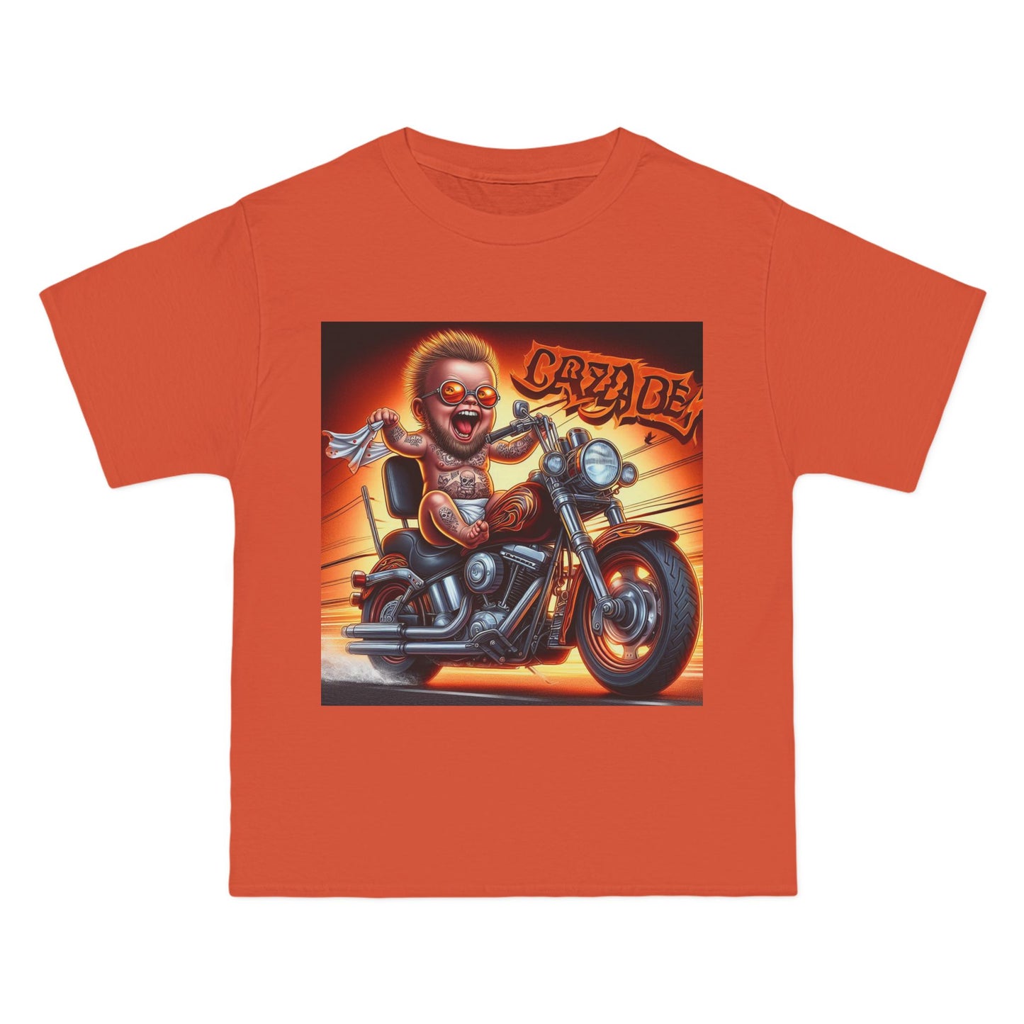 Crazy Baby Motorcycle T-Shirt — Retro Baby on Bike Tee