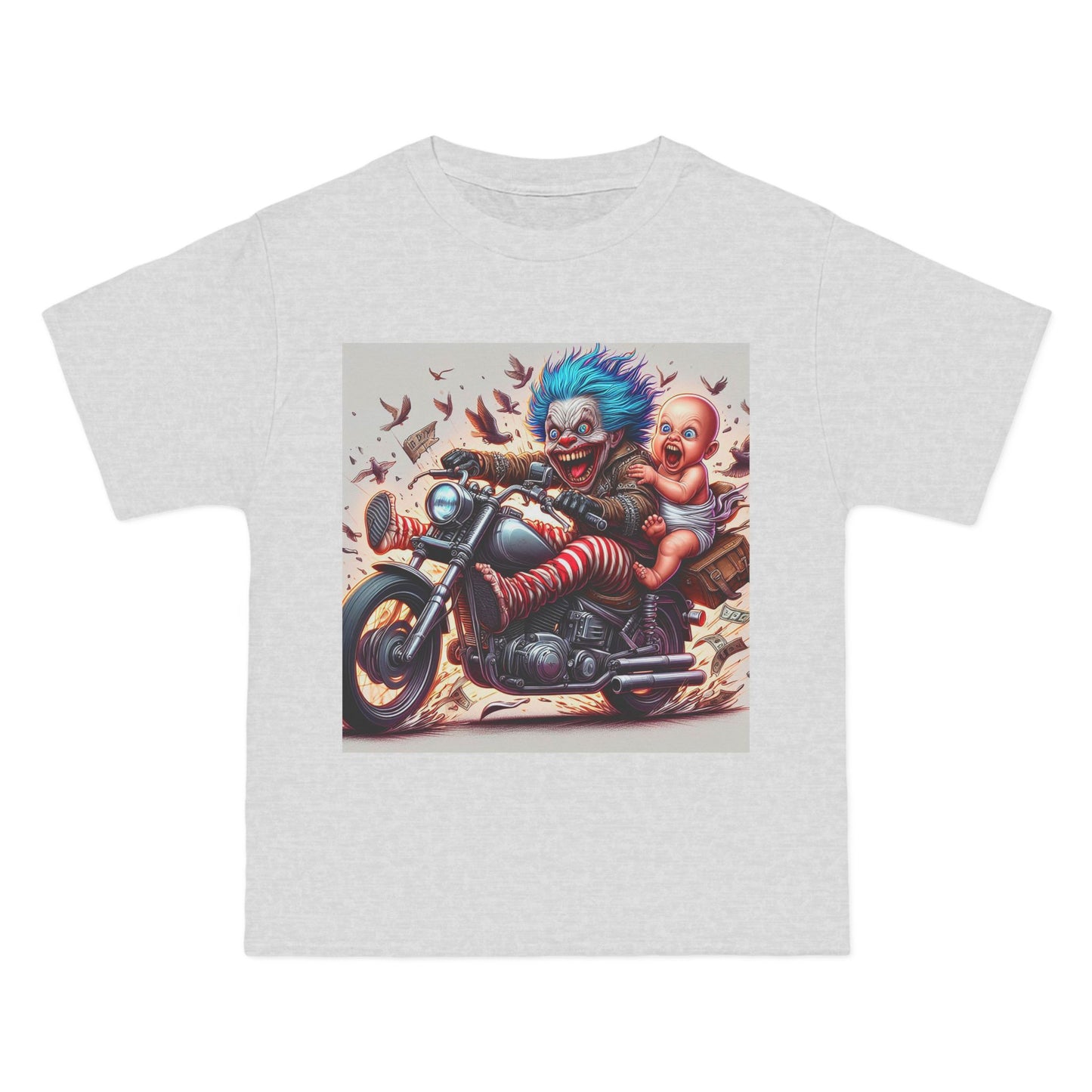 Crazy Baby on a Motorcycle T-Shirt — Retro Biker Infant Graphic Tee