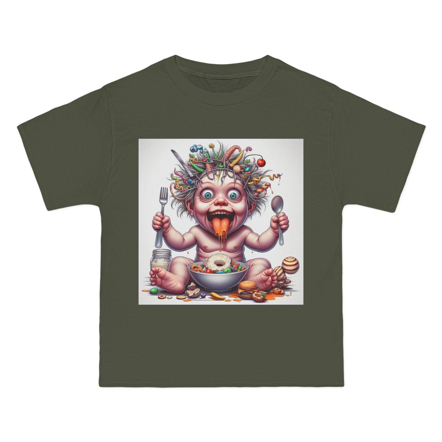 Crazy Baby Graphic T-Shirt — "crazy baby" Retro Design
