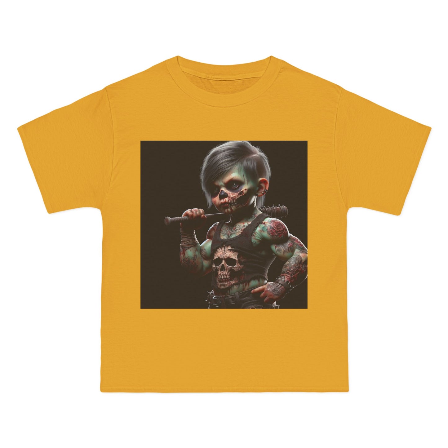 Zombie Muscle Baby T-Shirt — Cute Scary Infant Zombie Design