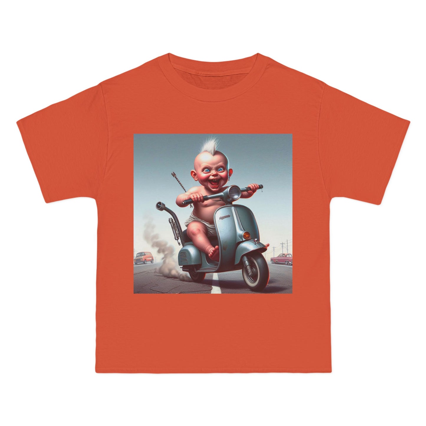 Crazy Baby on a Scooter T-Shirt — Playful Infant Scooter Graphic Tee