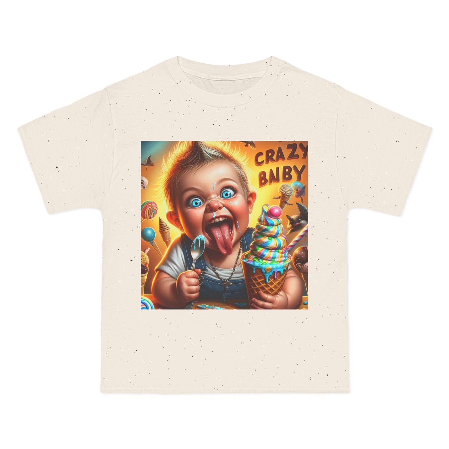 Crazy Baby Eating Ice Cream T-Shirt