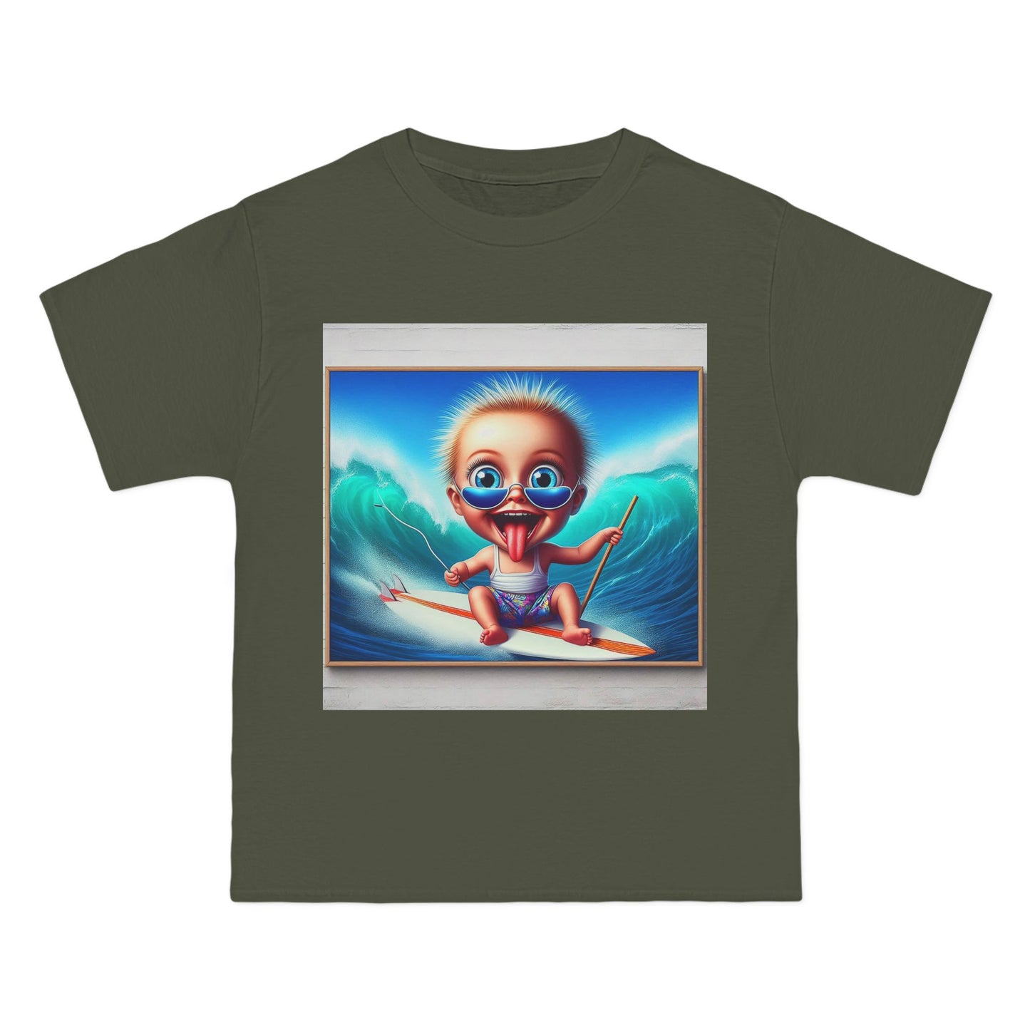 Crazy Surfer Baby T-Shirt — Retro Surf Graphic Tee for Kids