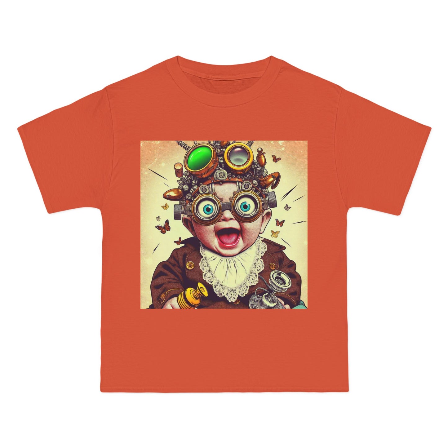 Steampunk Baby T-Shirt — Crazy Retro Mechanical Infant Design