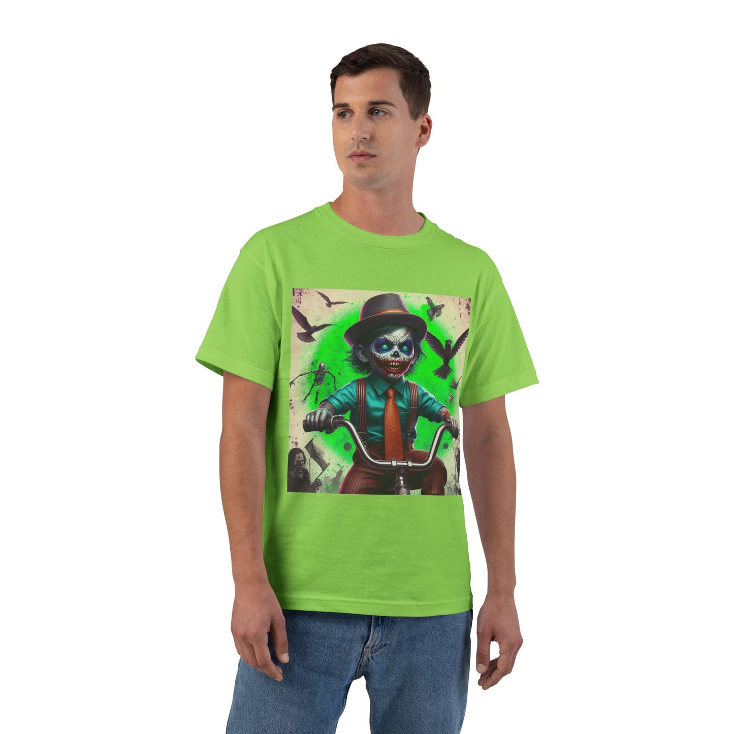 Zombie Bike T-Shirt — Spooky Biker Graphic Tee