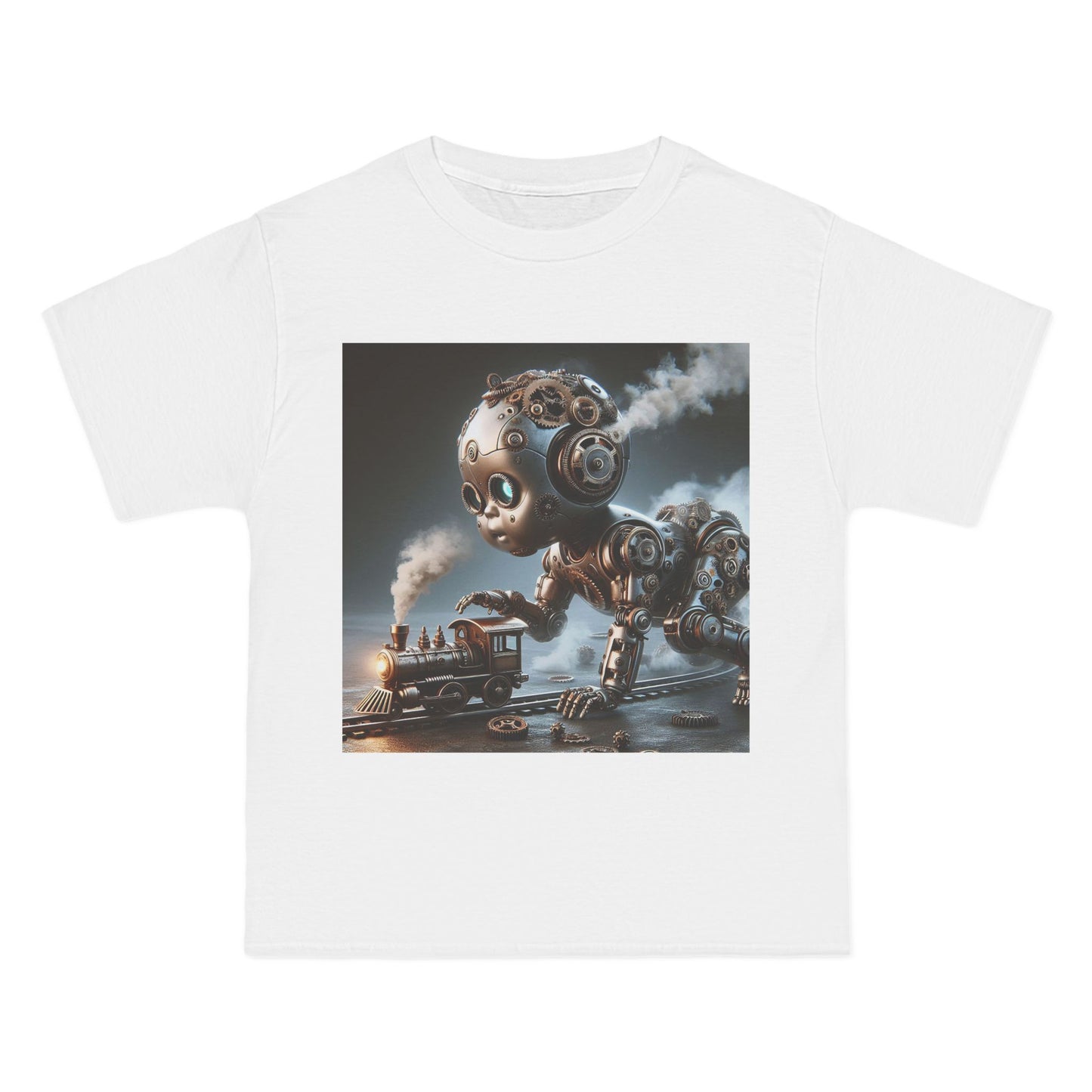 Steampunk Robot Baby T-Shirt — Funny Retro Mechanical Infant Tee