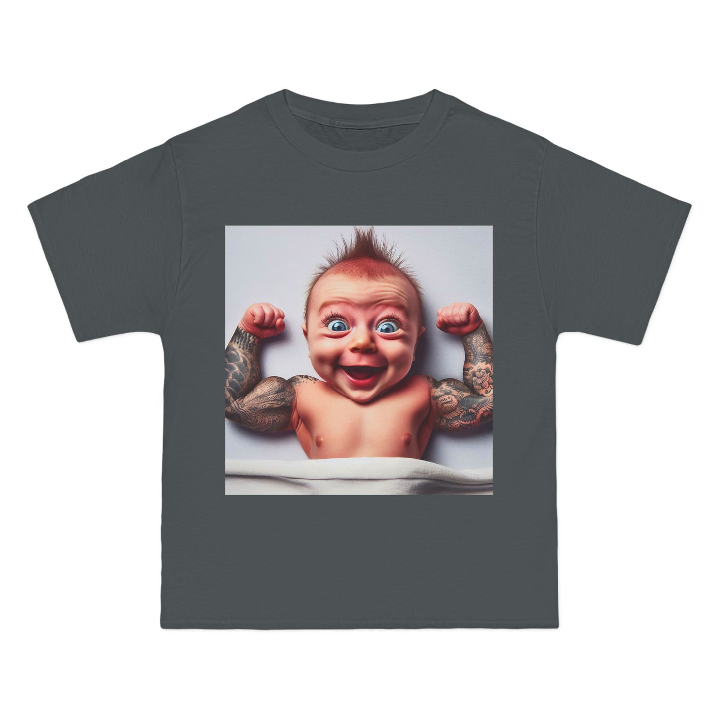Funny Muscle Baby T-Shirt — Cute Strong Baby Graphic Tee