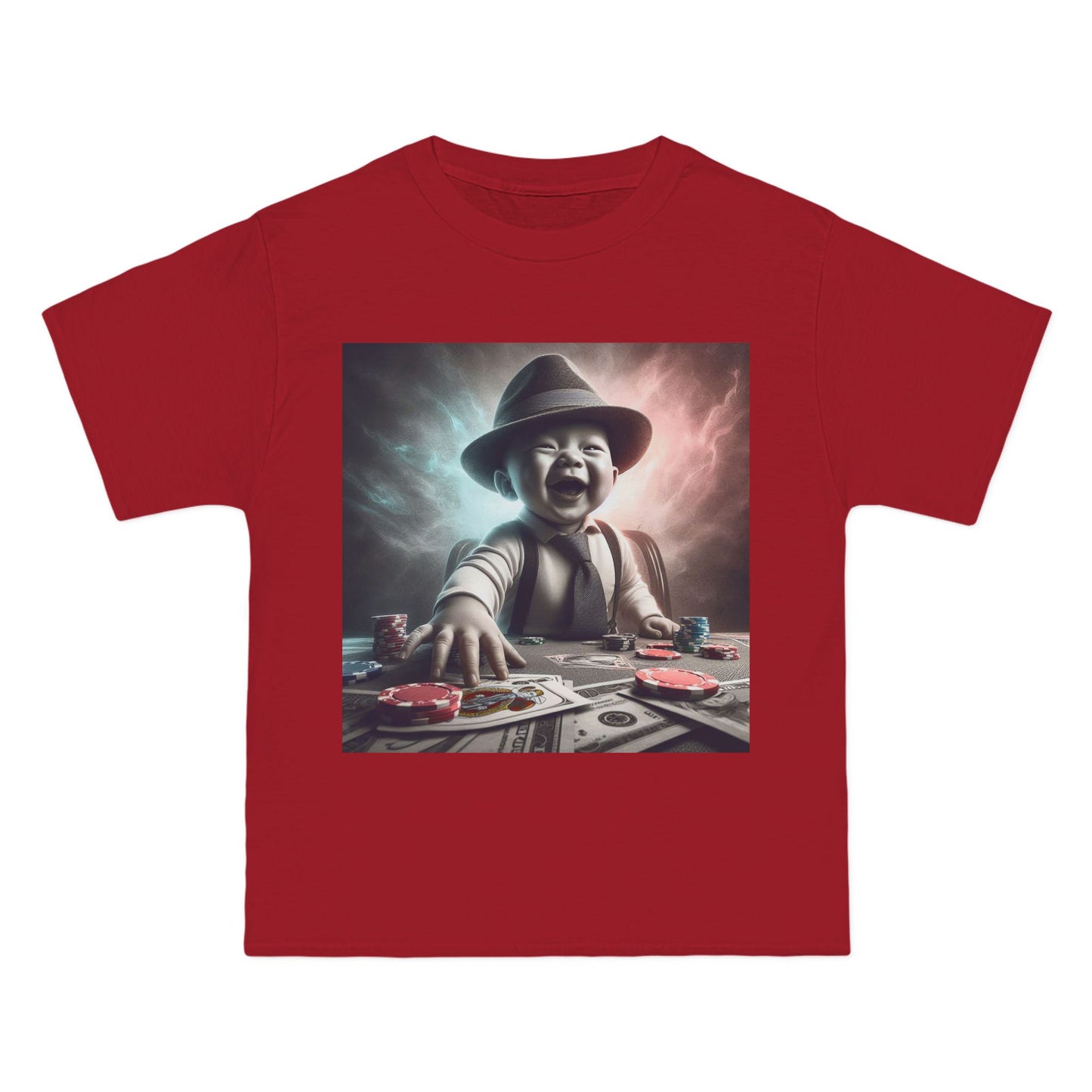 Funny Poker Baby T-Shirt — Cute Baby Playing Cards Design