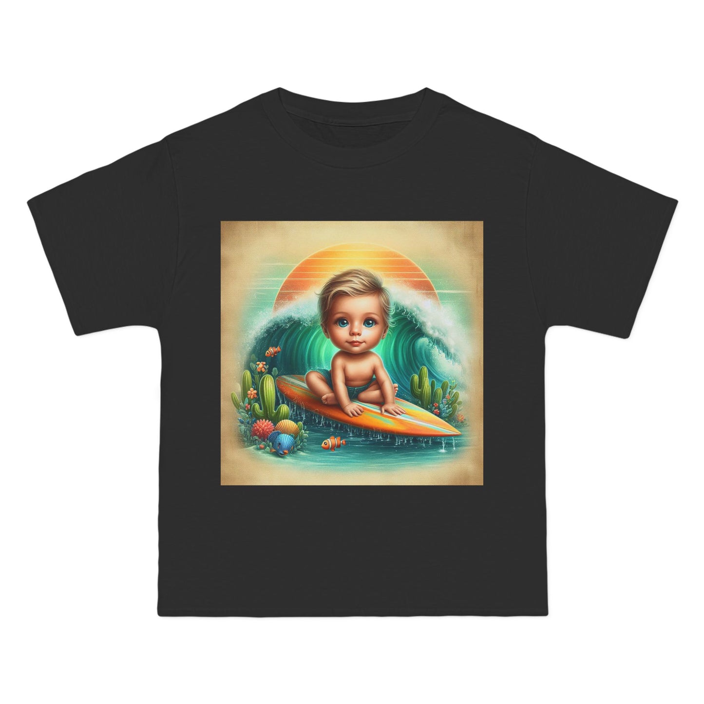 Funny Surfer Baby T-Shirt — Cute Beach Baby Graphic Tee