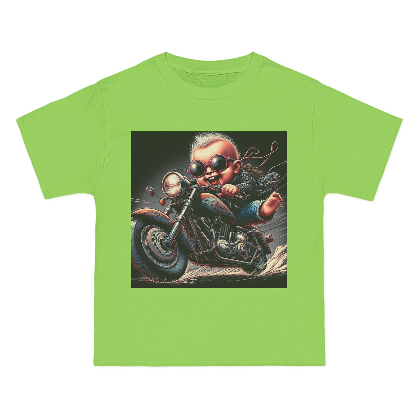 Crazy Baby on Motorcycle T-Shirt