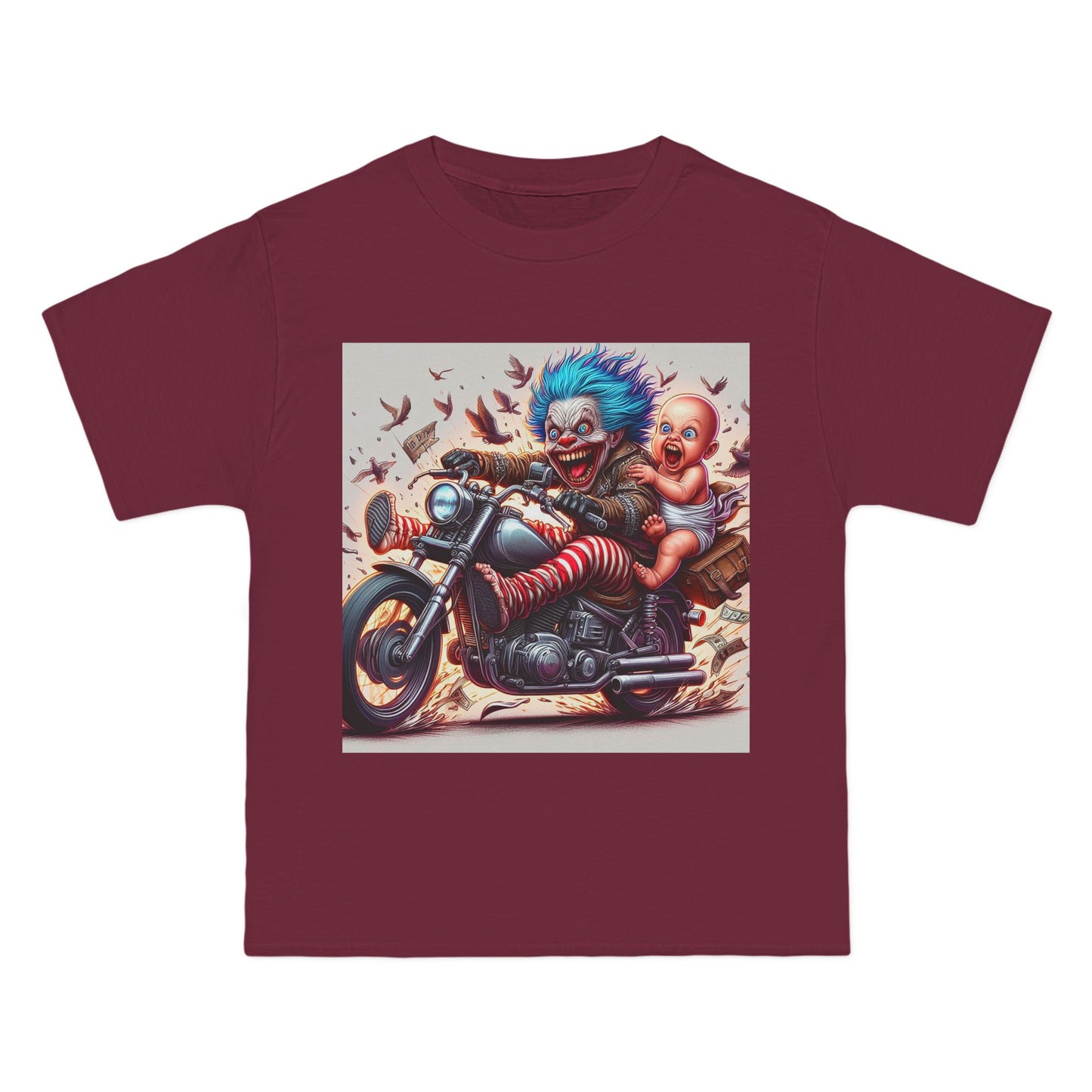 Crazy Baby on a Motorcycle T-Shirt — Retro Biker Infant Graphic Tee