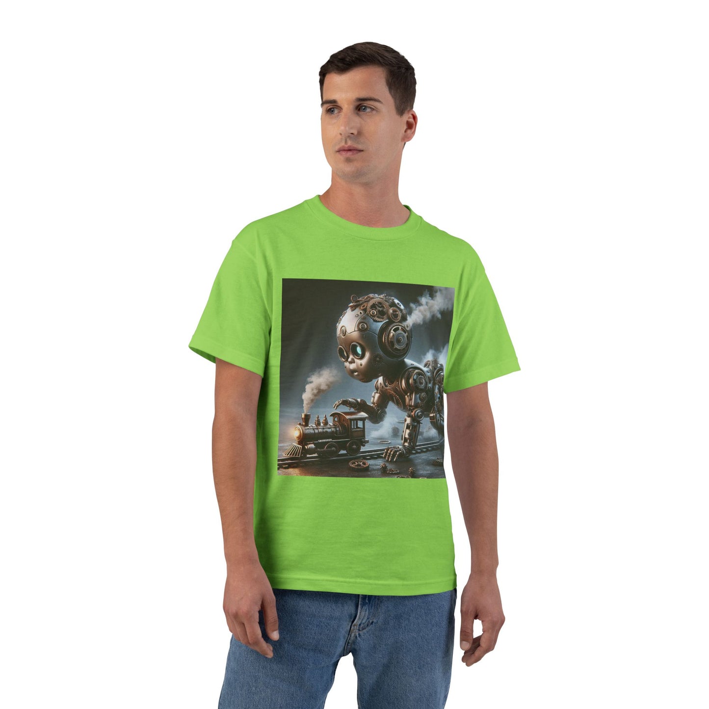 Steampunk Robot Baby T-Shirt — Funny Retro Mechanical Infant Tee