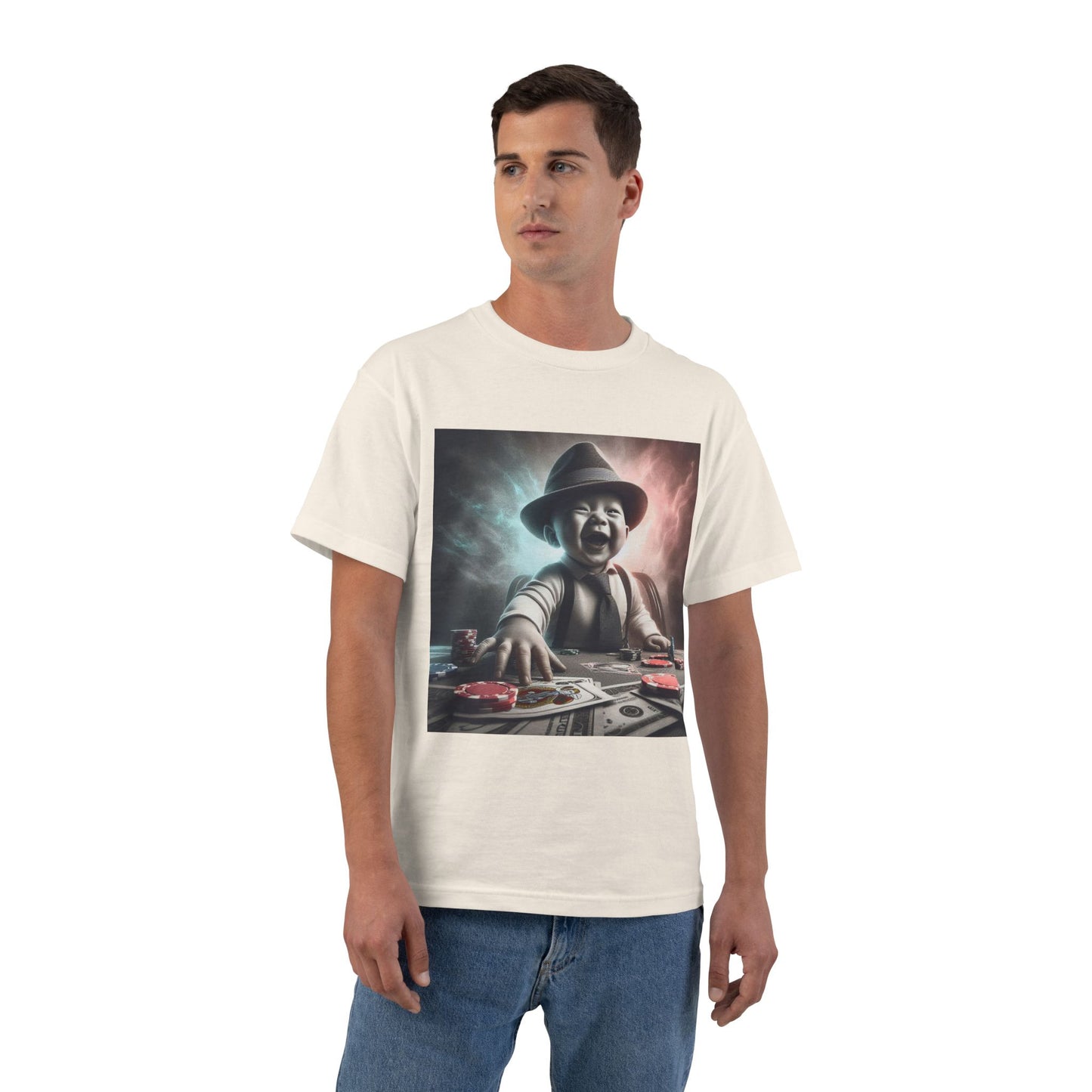 Funny Poker Baby T-Shirt — Cute Baby Playing Cards Design