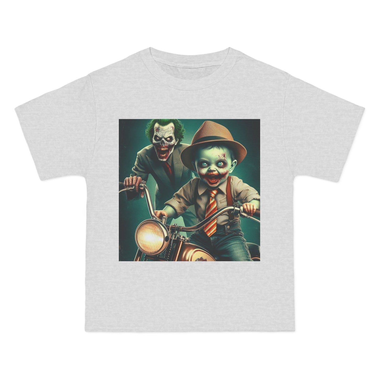 Zombie Joker Motorcycle T-Shirt — Biker Horror Graphic Tee