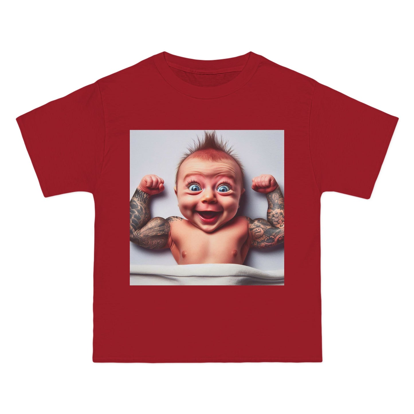 Funny Muscle Baby T-Shirt — Cute Strong Baby Graphic Tee