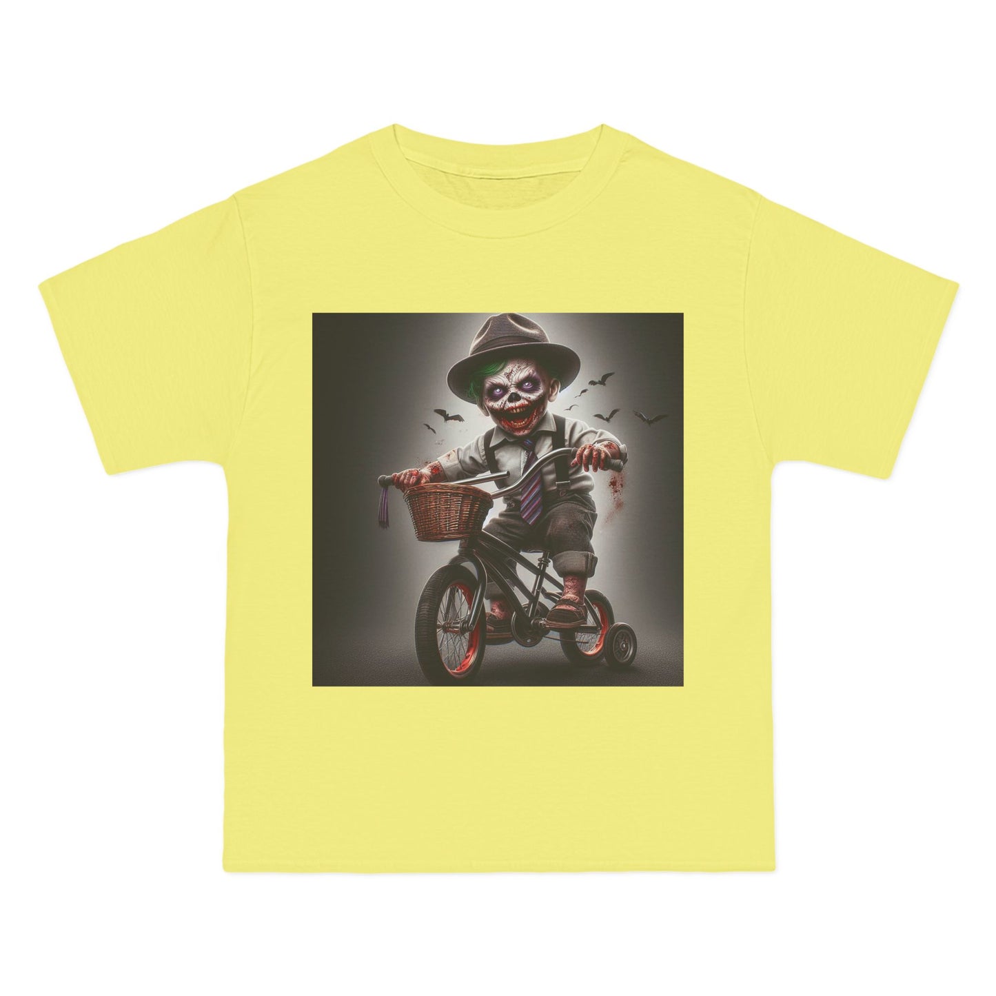 Zombie Baby on a Bike T-Shirt — Cute Creepy Infant Cyclist Tee