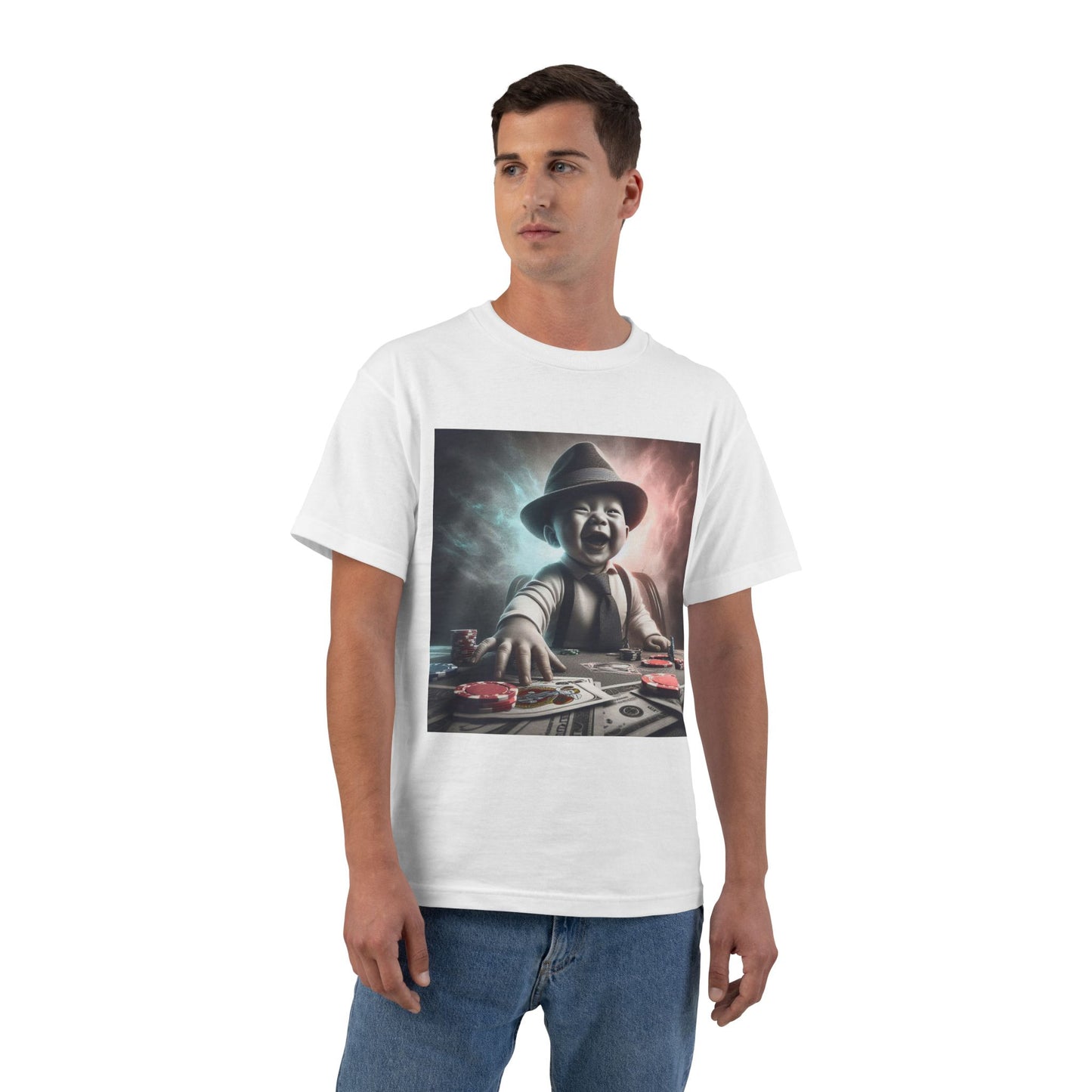 Funny Poker Baby T-Shirt — Cute Baby Playing Cards Design