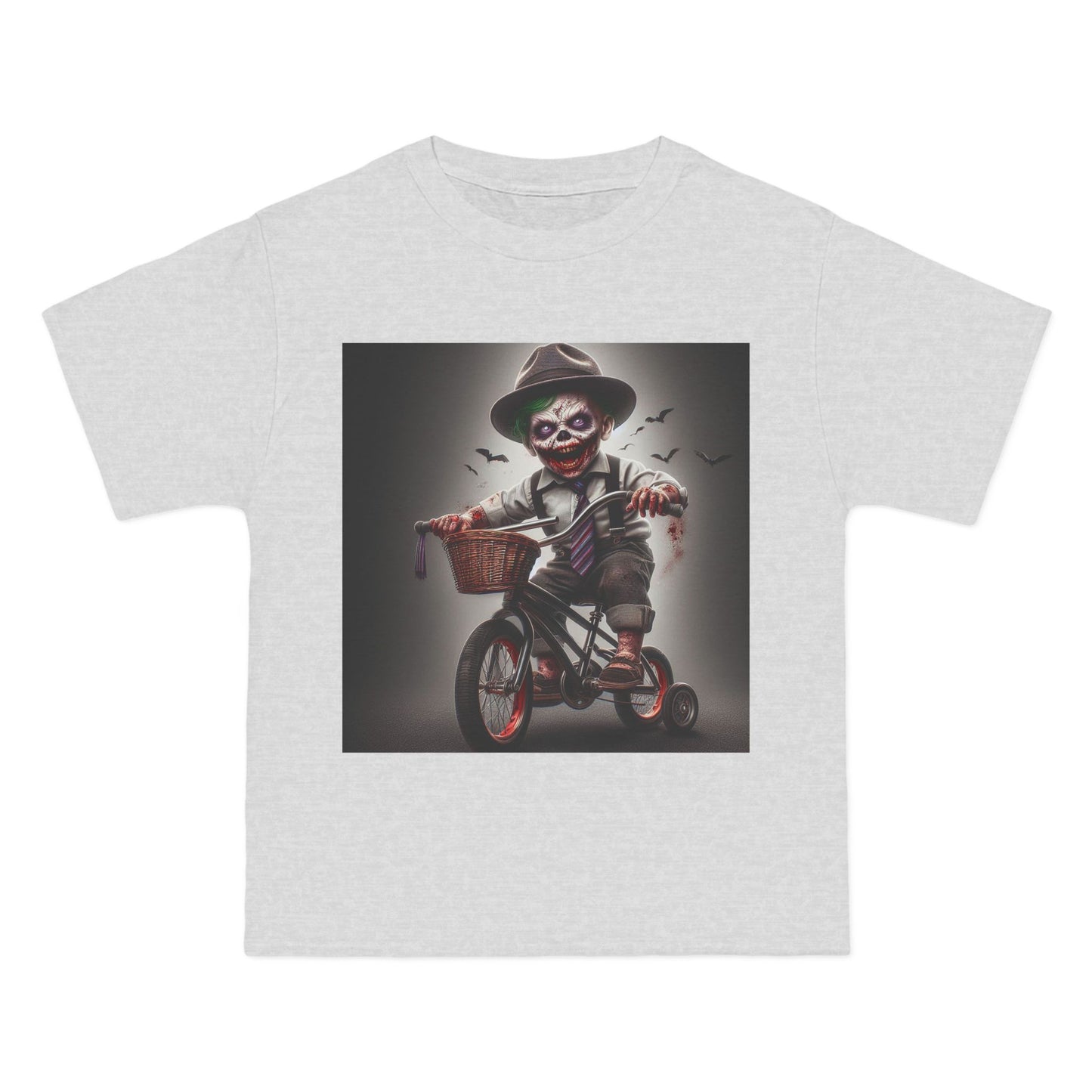 Zombie Baby on a Bike T-Shirt — Cute Creepy Infant Cyclist Tee