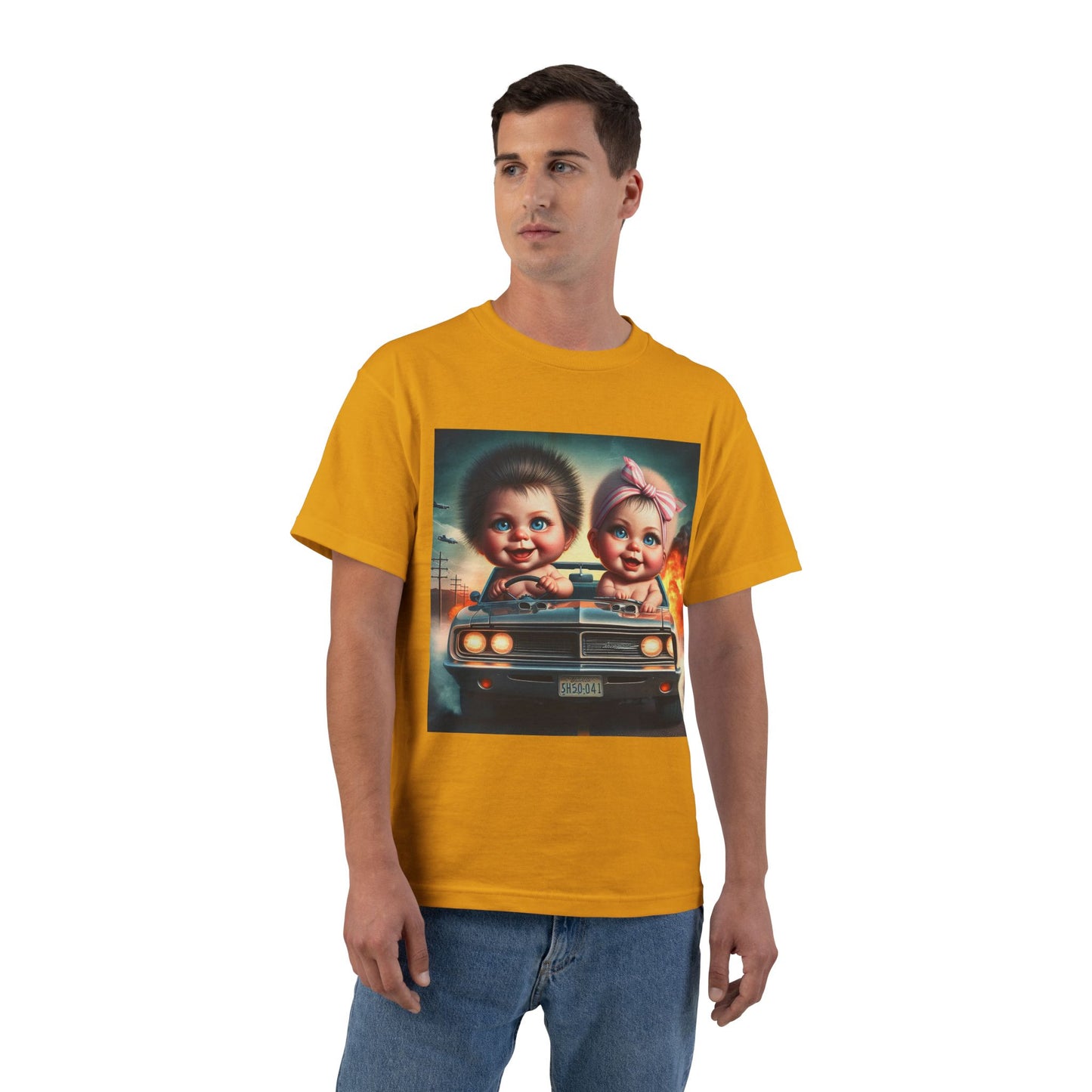 Funny Babies Driving Car T-Shirt — Cute Infant Road Trip Graphic Tee