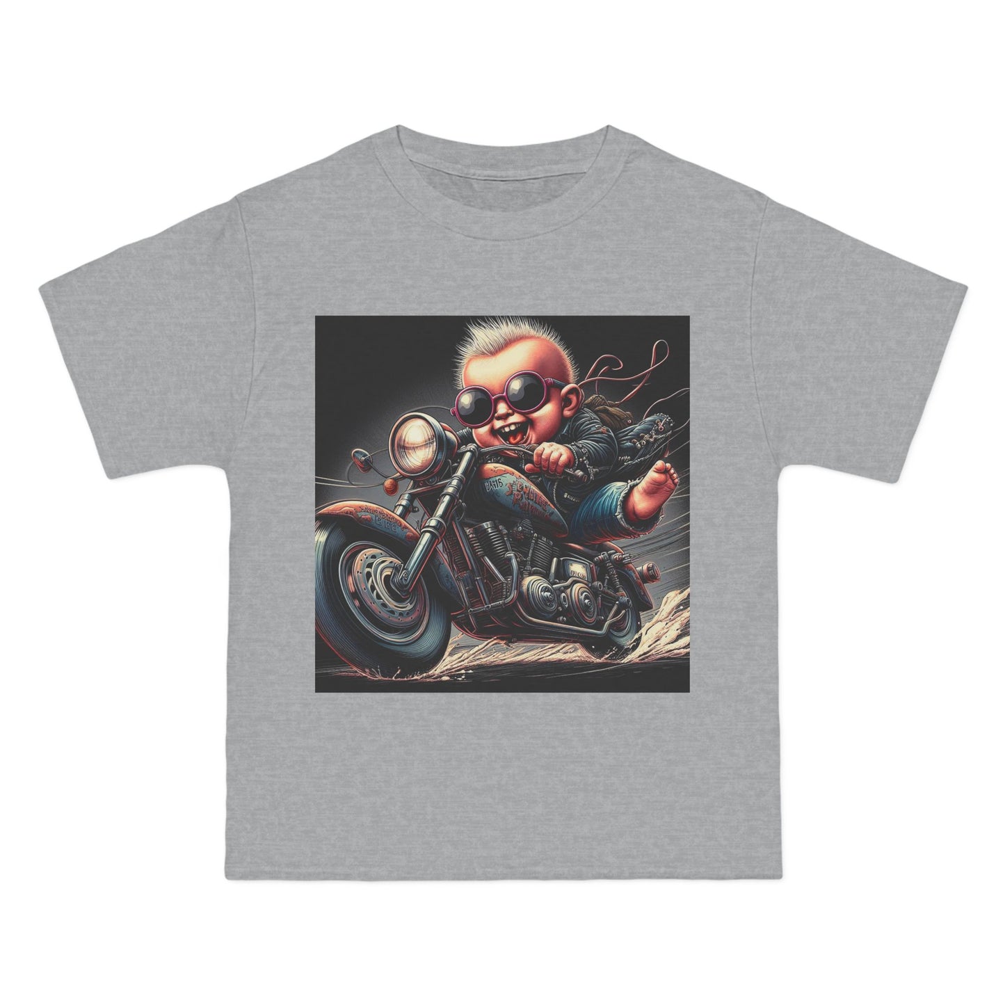 Crazy Baby on Motorcycle T-Shirt