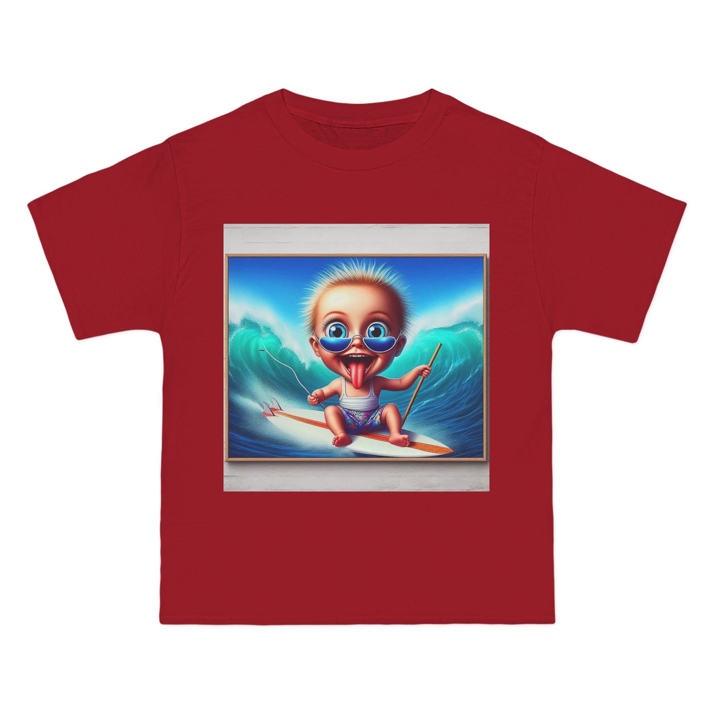 Crazy Surfer Baby T-Shirt — Retro Surf Graphic Tee for Kids